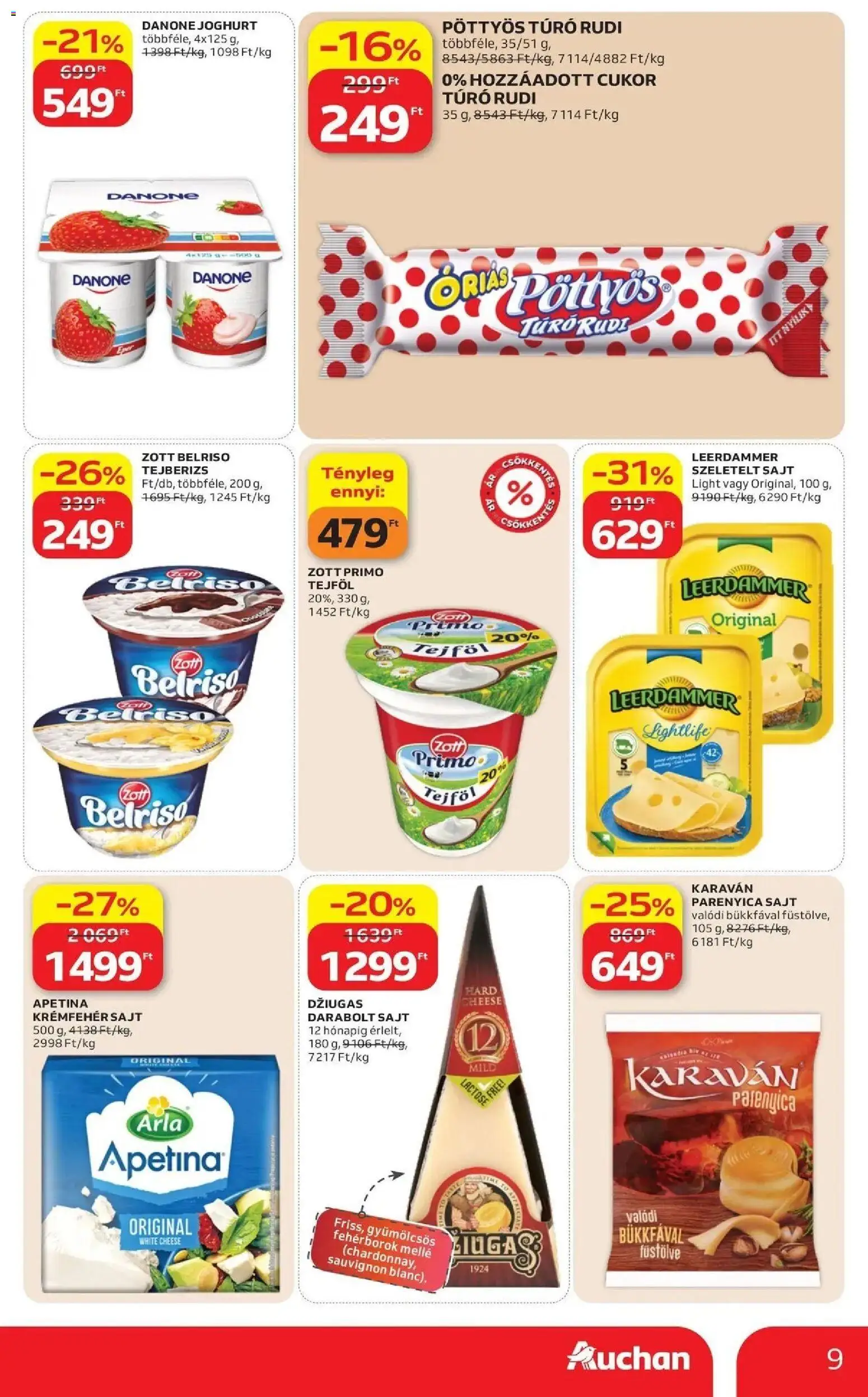Auchan akciós újság - 2026.10.29. -tól/töl > akció, lapozható szórólap 🛍️ | Oldal: 9