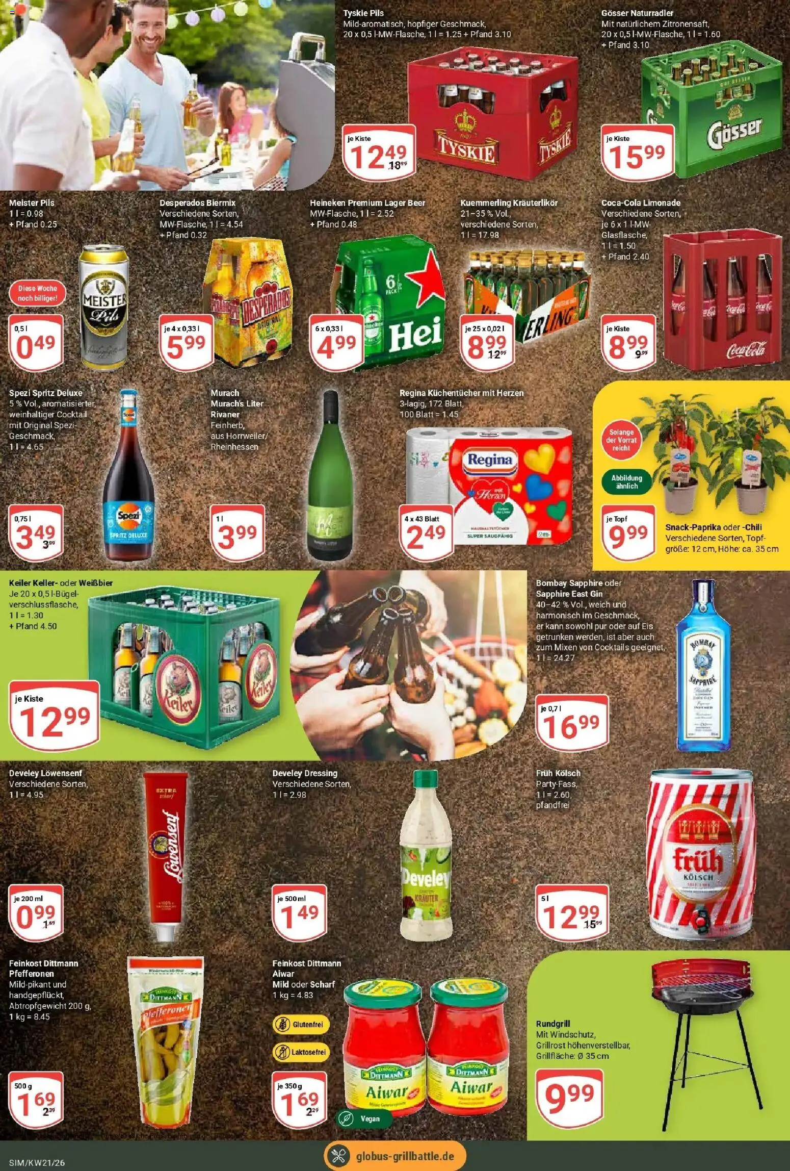 Globus Prospekt Simmern – gültig ab 17.05.2026 | Seite: 22 | Produkte: Coca cola, Limonade, Chili, Gin