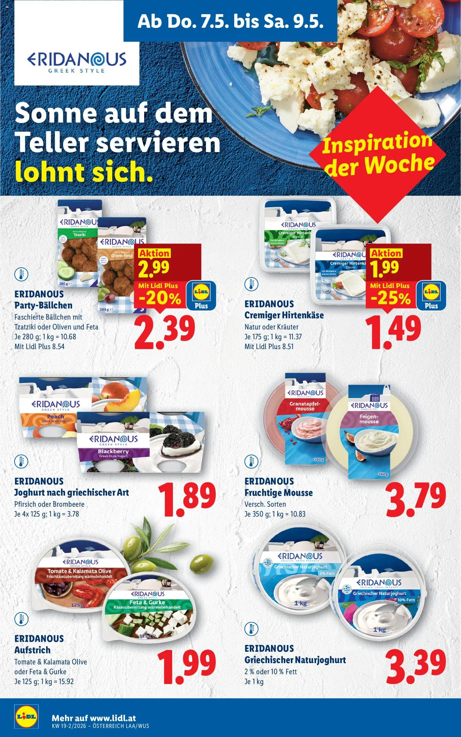 Lidl Flugblatt - Altenmarkt im Pongau, St. Johann im Pongau, Zell am See gültig ab 07.05.2026 | Seite: 14 | Produkte: Pfirsich, Szeder, Joghurt