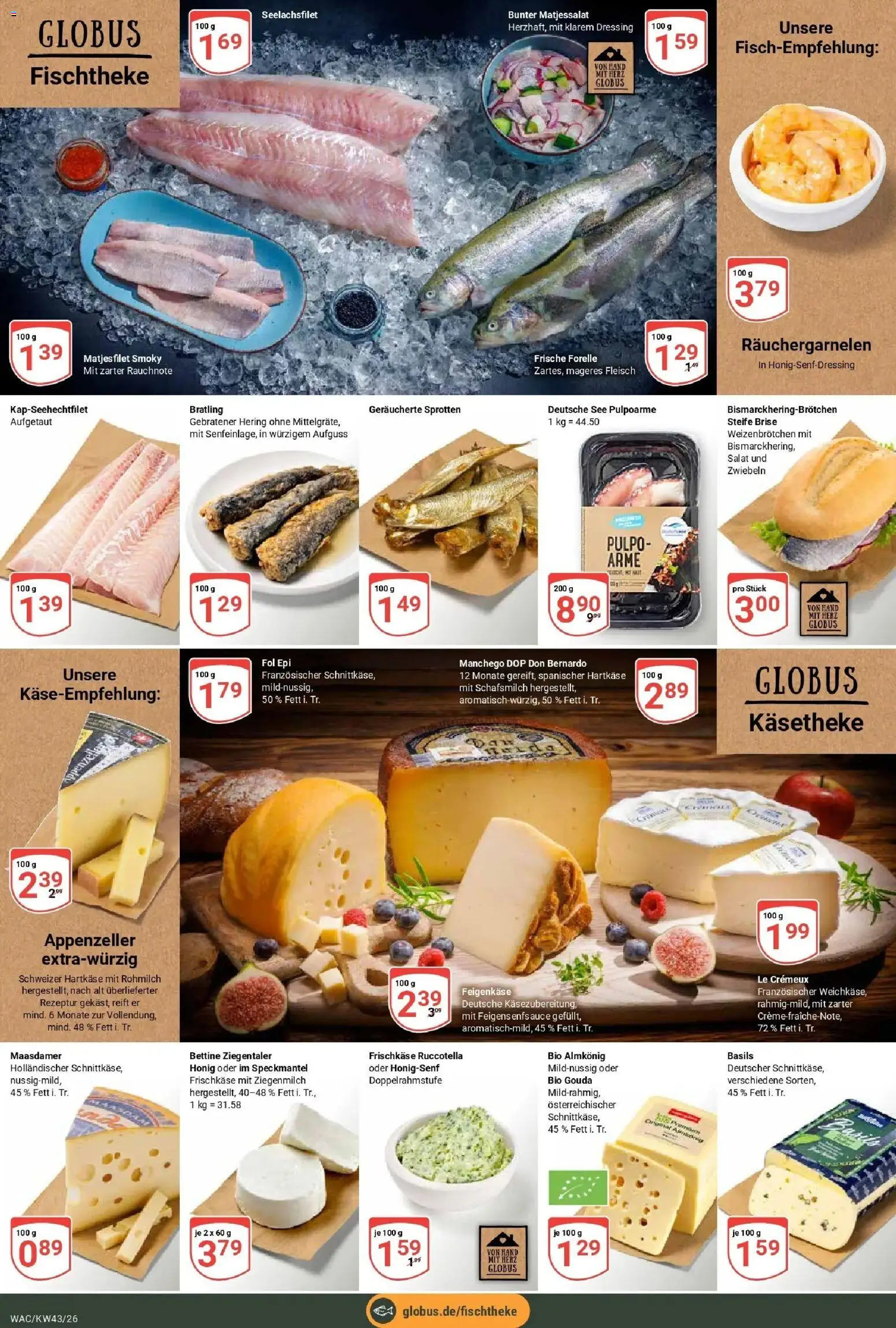 Globus Prospekt Markkleeberg (ab 19.10.2026) » Angebote online | Seite: 9 | Produkte: Hering, Dressing, Salat, Frischkase