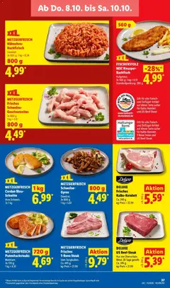 METZGERFRISCH Schweine-Gyros, Gewürzt. ab 05.10.2026 gültig | Seite: 63