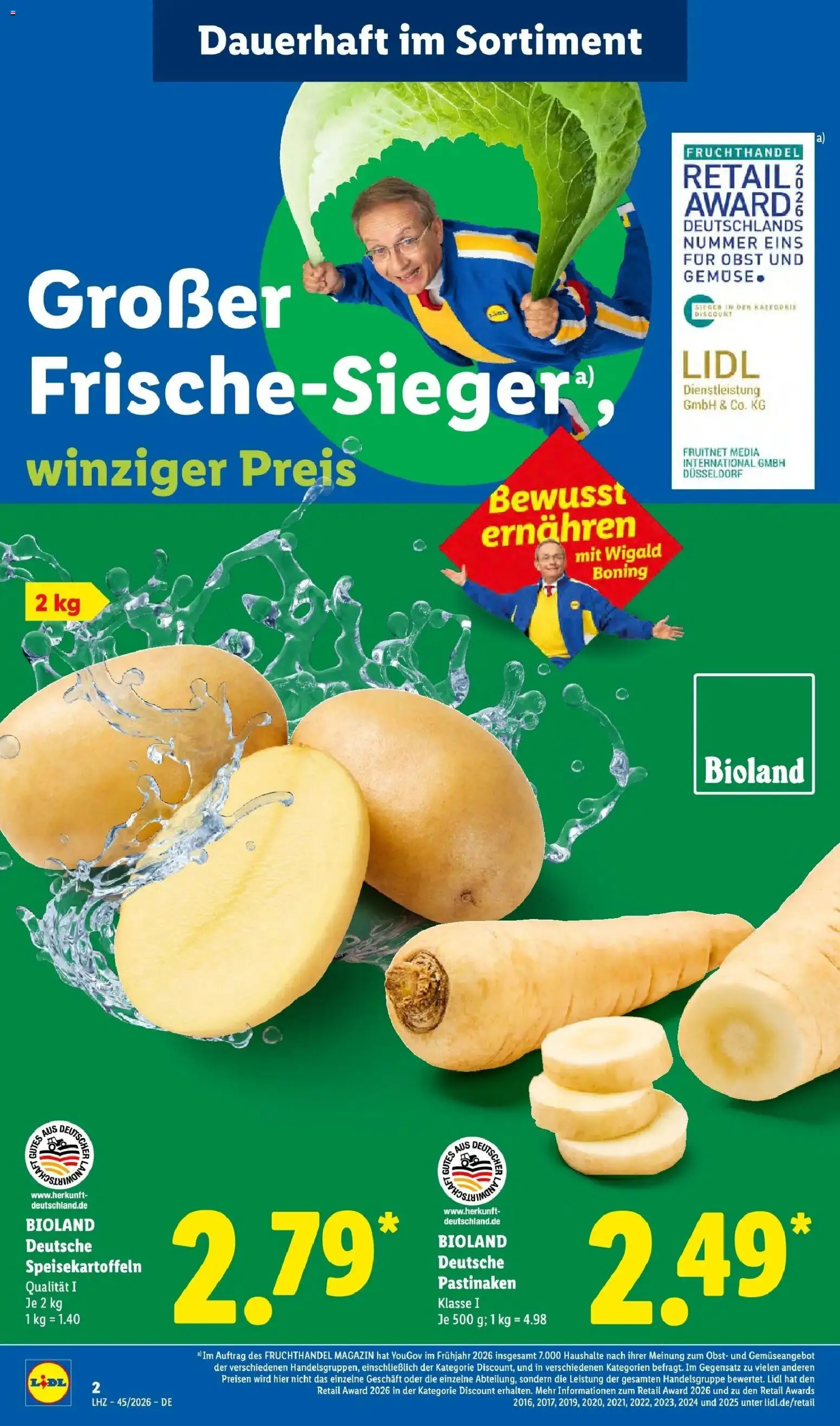 Lidl Prospekt Zülpich (ab 02.11.2026) zum Blättern » Angebote | Seite: 6 | Produkte: Gemüse, Obst, Magazin