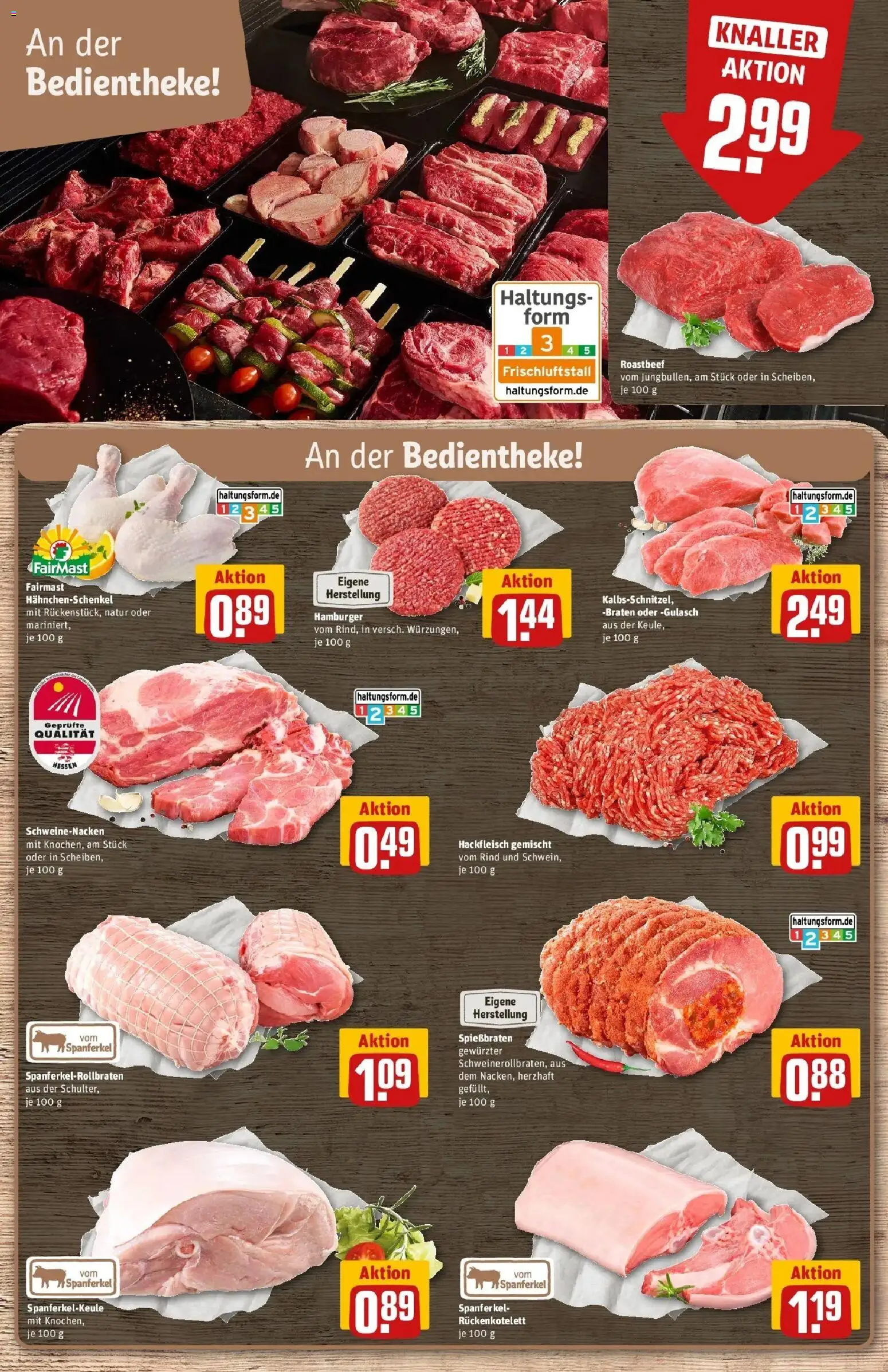 REWE Prospekt ab 07.09.2026 zum Blättern » Angebote | Seite: 8 | Produkte: Hahnchenschenkel, Schweinenacken, Roastbeef, Gulasch