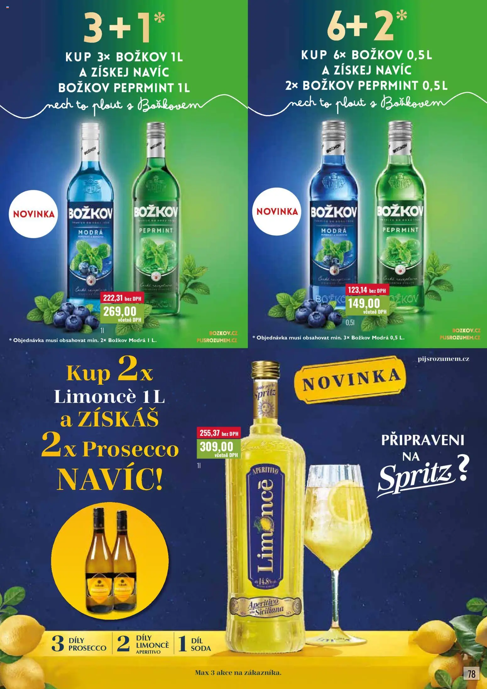 Ratio leták od 01.05.2026 | Strana: 79 | Produkty: Prosecco, Spritz, Aperitivo, Božkov Peprmint