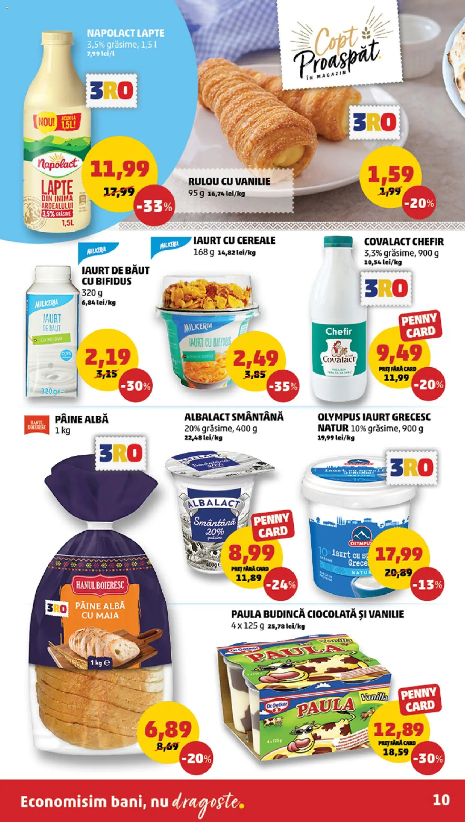 Noul catalog PENNY – valabil de la 08.04.2026 | Pagină: 10 | Produse: Lapte, Iaurt, Ciocolată, Cereale