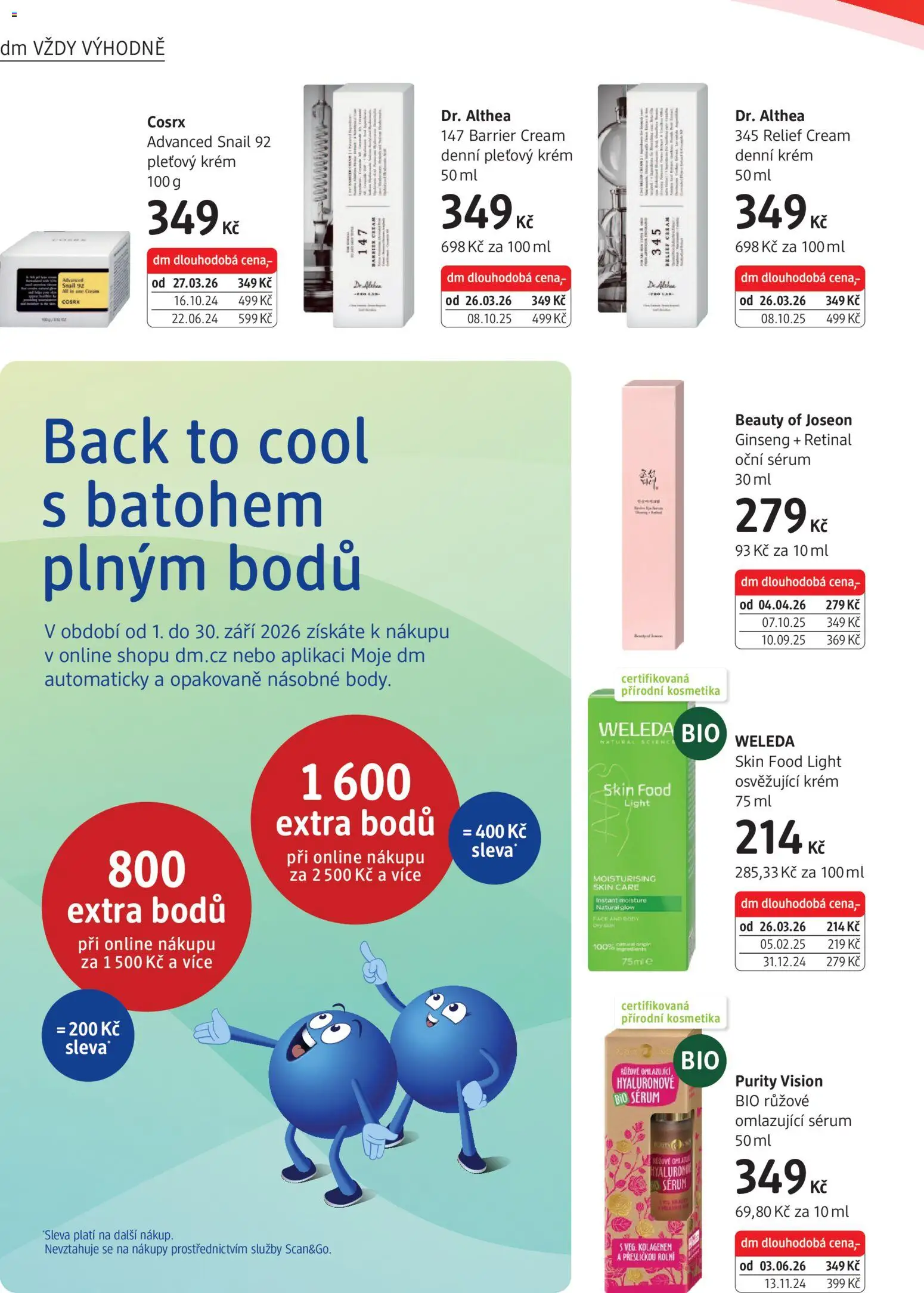dm drogerie leták od 03.09.2026 | Strana: 4 | Produkty: Weleda, Sérum, Krém, Body
