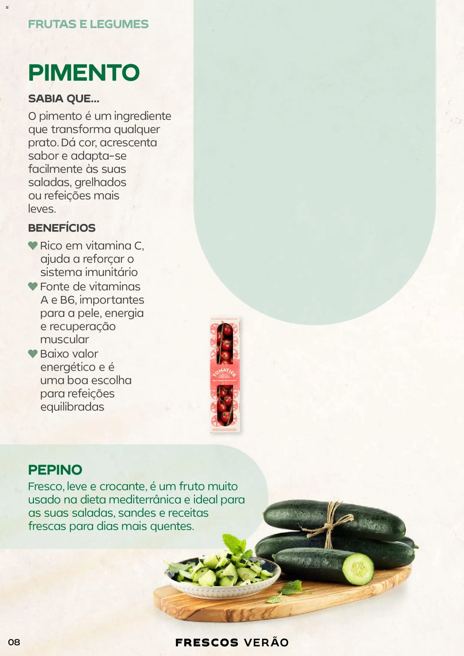 Continente - Frescos Frescura do Verão │ válido de 16.06.2026 | Página: 8 | Produtos: Cereja, Caixa, Tomates
