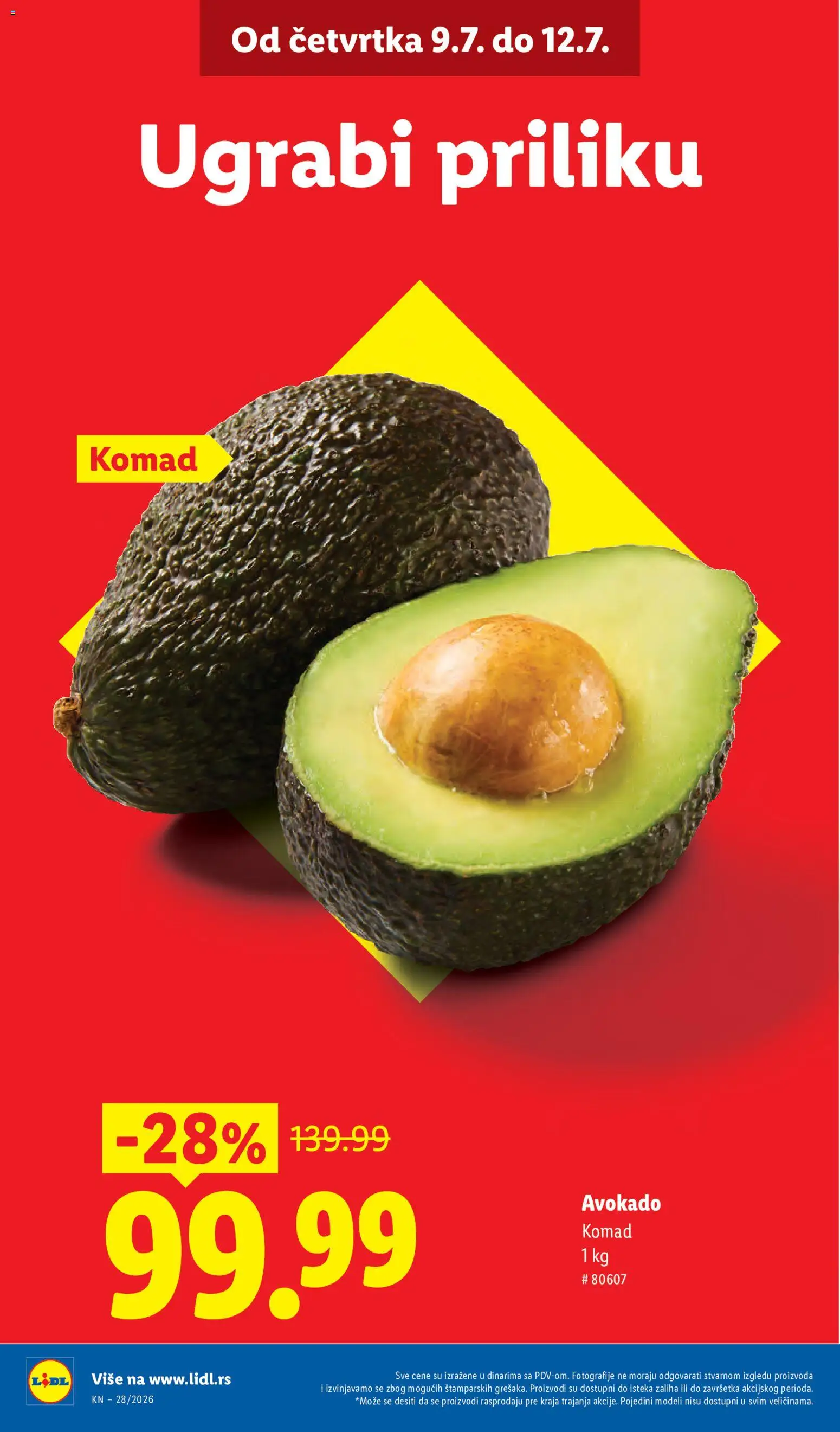 Lidl katalog - važi od 09.07.2026 | Strana: 2 | Proizvode: Avokado