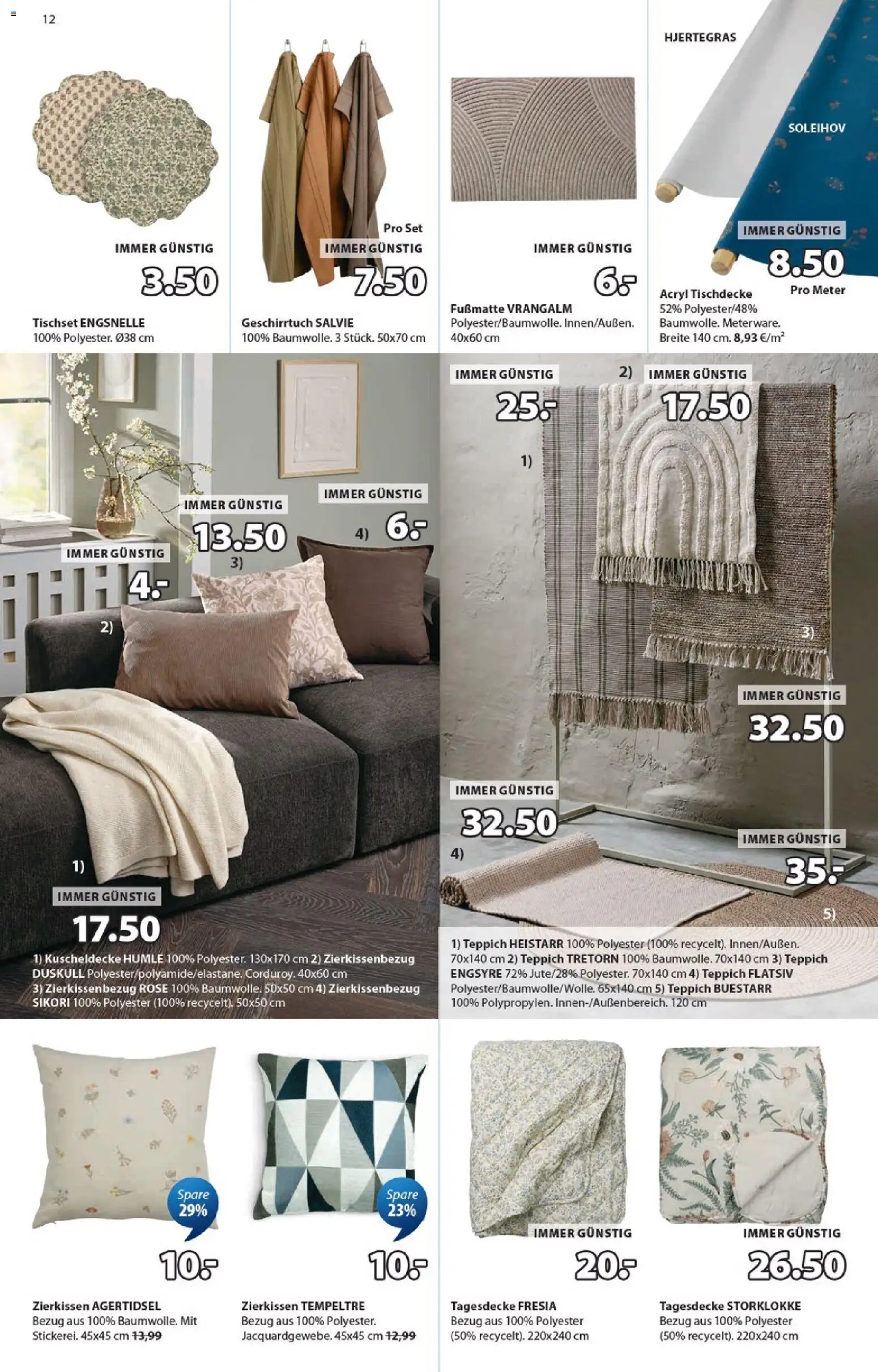 JYSK Flugblatt gültig ab 07.10.2026 | Seite: 12 | Produkte: Teppich
