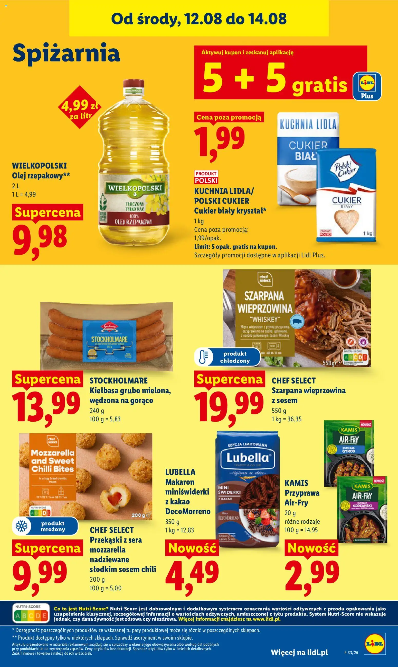 Lidl Polsko leták od 12.08.2026 | Strana: 85 | Produkty: Whiskey, Olej, Cd, Kakao
