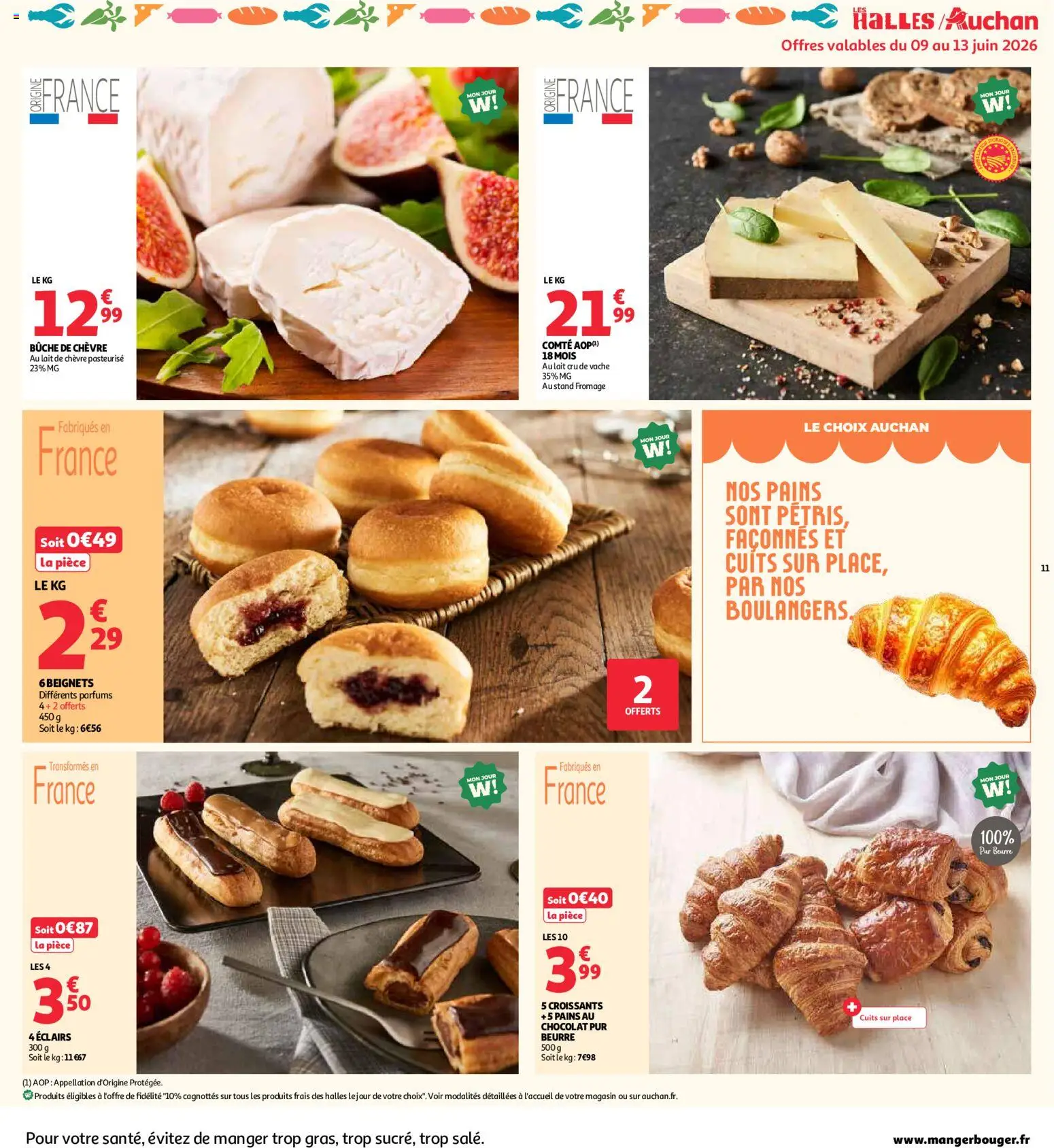 {H1} | Page: 11 | Produits: Lait, Beurre, Fromage, Chocolat