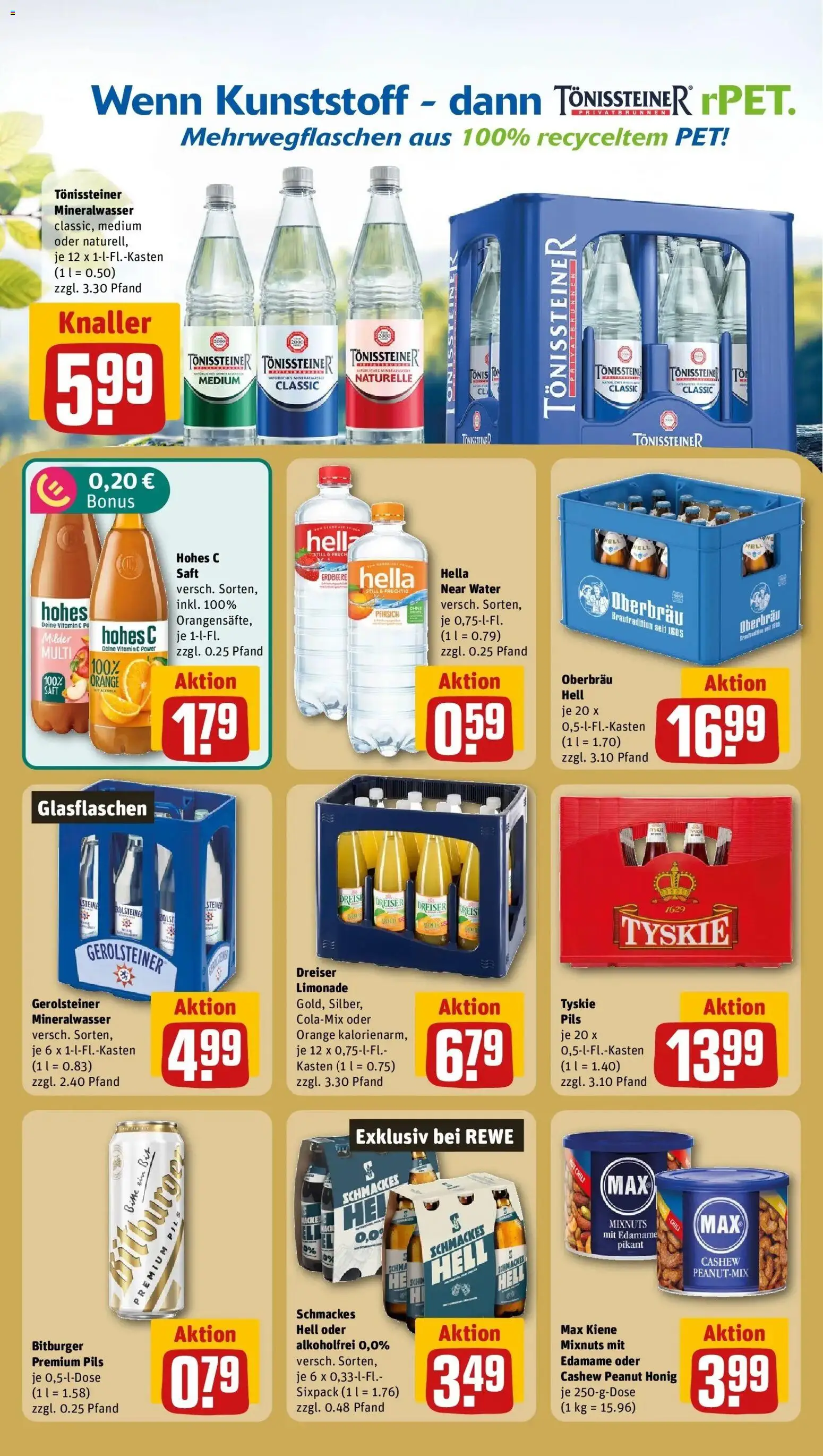 REWE Prospekt ab 21.09.2026 zum Blättern » Angebote | Seite: 24 | Produkte: Pils, Limonade, Cashew, Saft