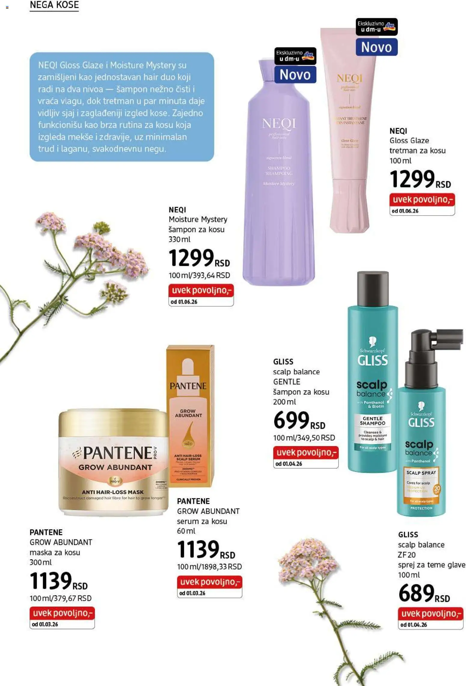 DM Drogerie katalog - važi od 01.06.2026 | Strana: 18 | Proizvode: Pantene, Šampon, Maska za kosu, Maska