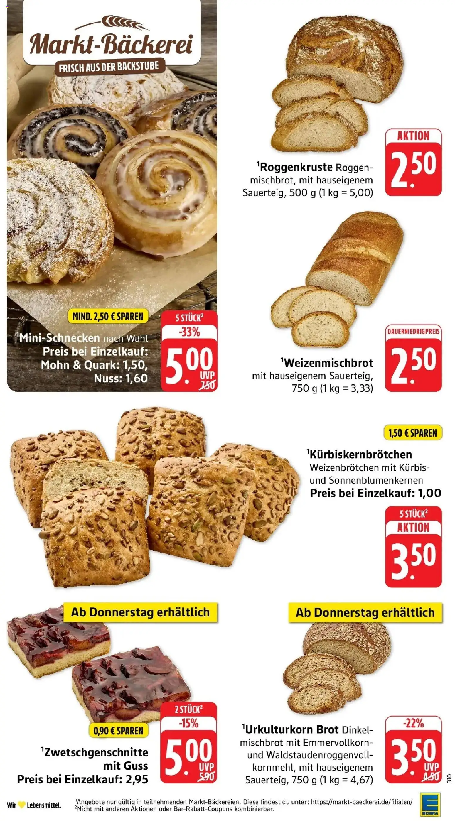 Edeka Prospekt Wangen (ab 24.08.2026) » Angebote Online | Seite: 13 | Produkte: Quark, Kürbis, Brot