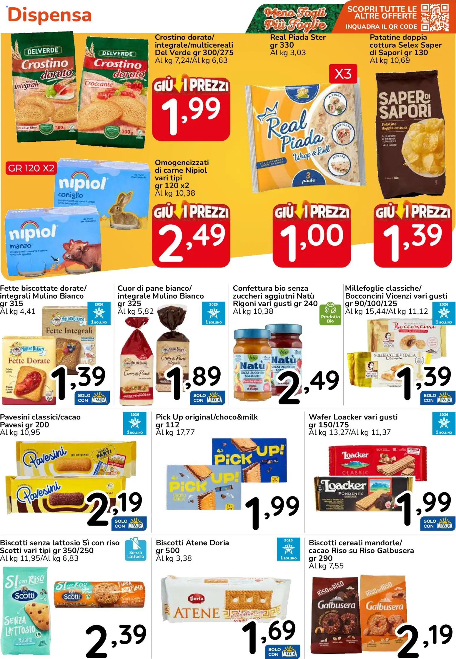 Volantino Famila del 15/10/2026 | Pagina: 20 | Prodotti: Pane, Coniglio, Carne, Fette biscottate