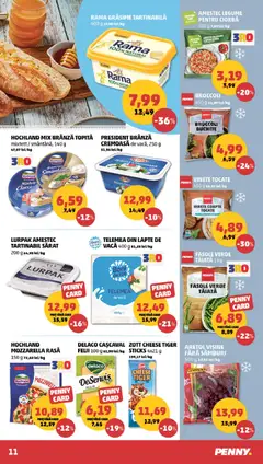 Ofertele PENNY valabile de la 16.09.2026 | Pagină: 11 | Produse: Mozzarella, Lapte, Smântână, Amestec