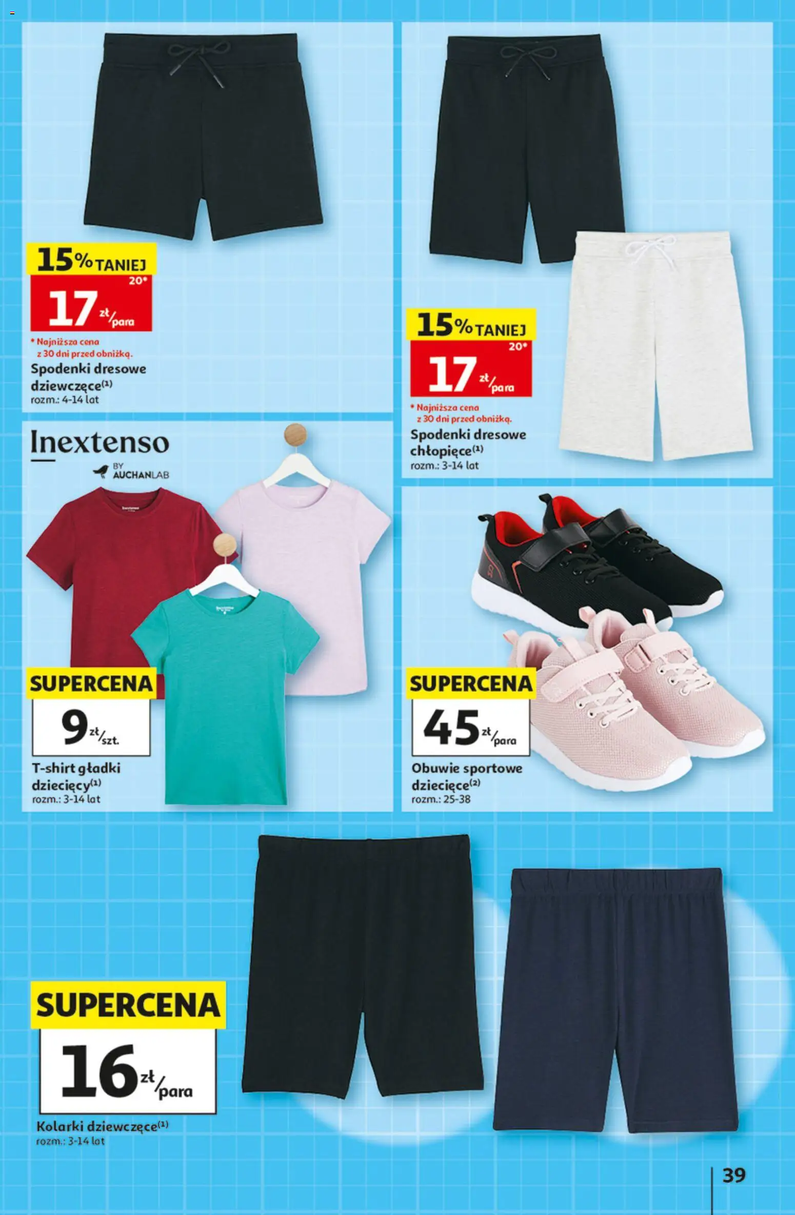 Auchan gazetka - Zostań ortem oszczędzania od 13.08.2026 | Strona: 39 | Produkty: Spodenki