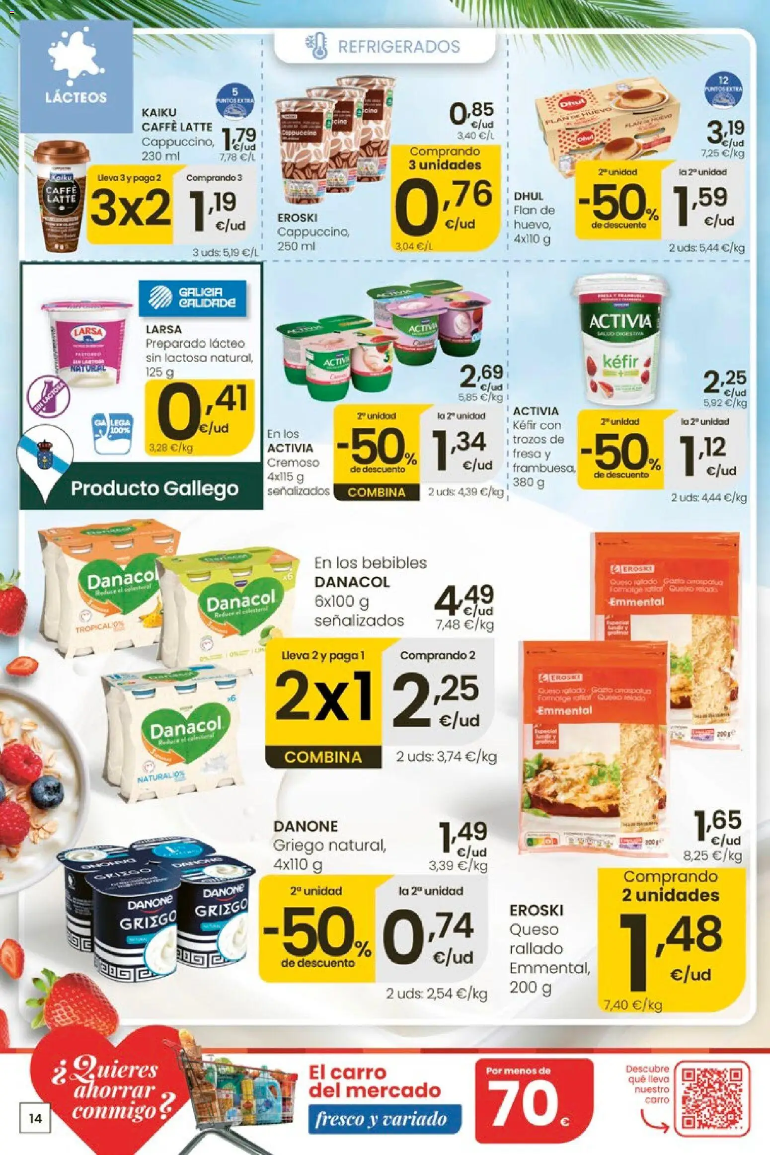 Eroski Ofertones de verano │ válido desde el 11.06.2026 | Página: 14 | Productos: Queso