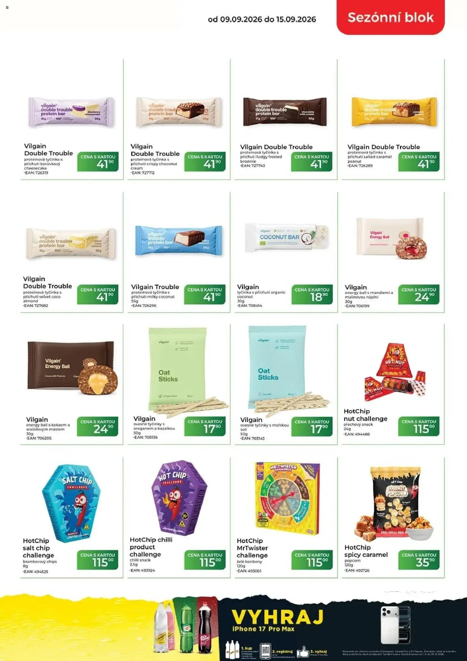Tamda Foods leták od 16.09.2026 | Strana: 7 | Produkty: Bonbóny, Proteinová tyčinka, Iphone, Blok