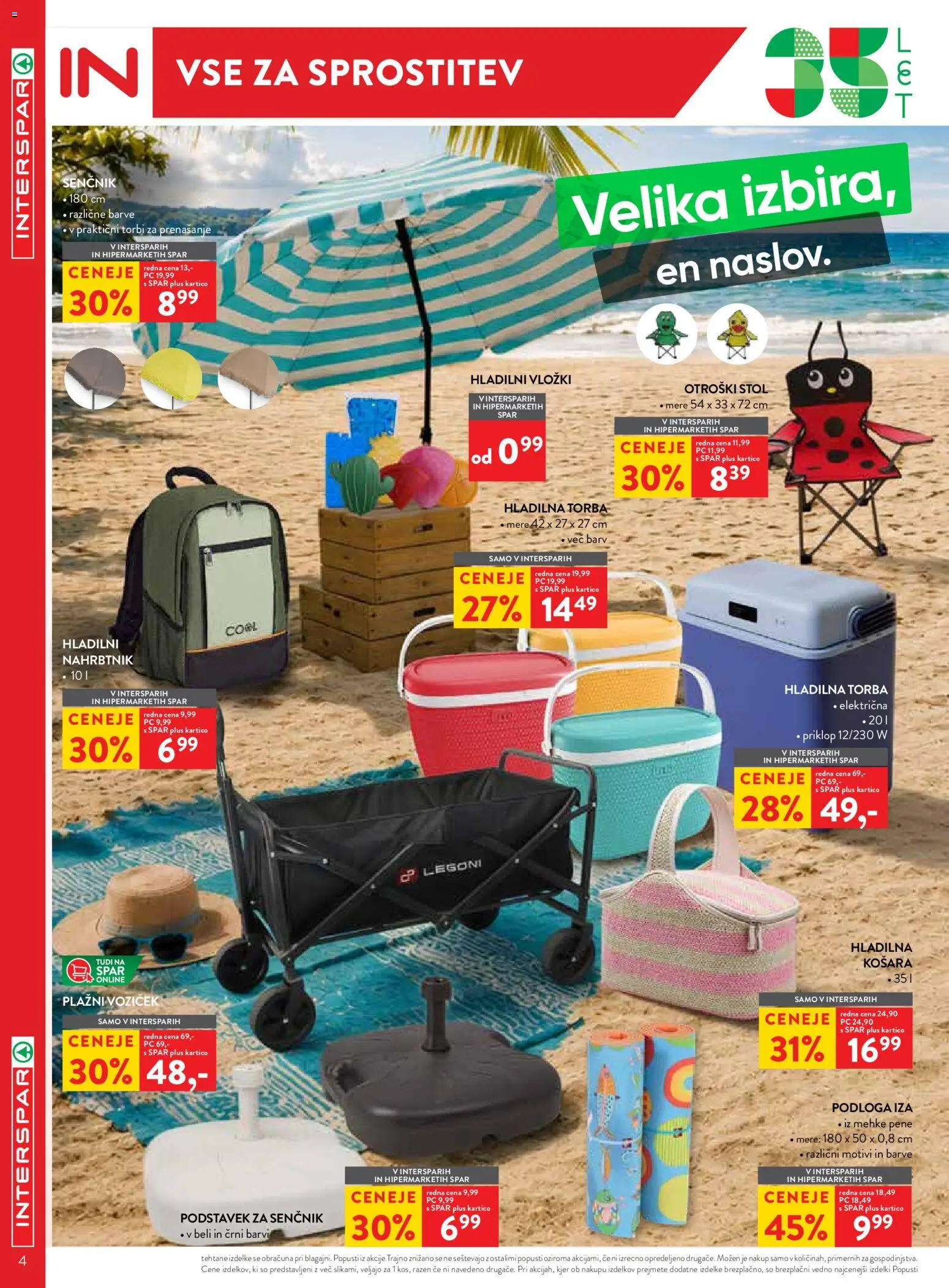 Novi Spar katalog ponudbe – veljaven od 17.06.2026 | Stran: 4 | Izdelki: Hladilna torba, Torba, Košara, Voziček