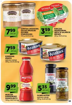 Pogląd oferty "ABC gazetka" - ważna od 08.10.2026 | Strona: 33 | Produkty: Indyk, Indyk w galarecie, Oliwki, Gulasz