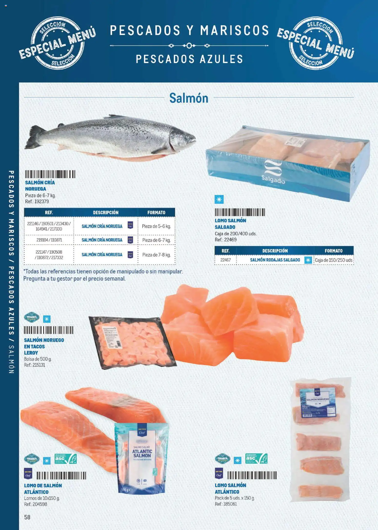Makro Especial Carta y Menú │ válido desde el 06/07/2026 | Página: 58 | Productos: Tacos, Bolsa, Caja
