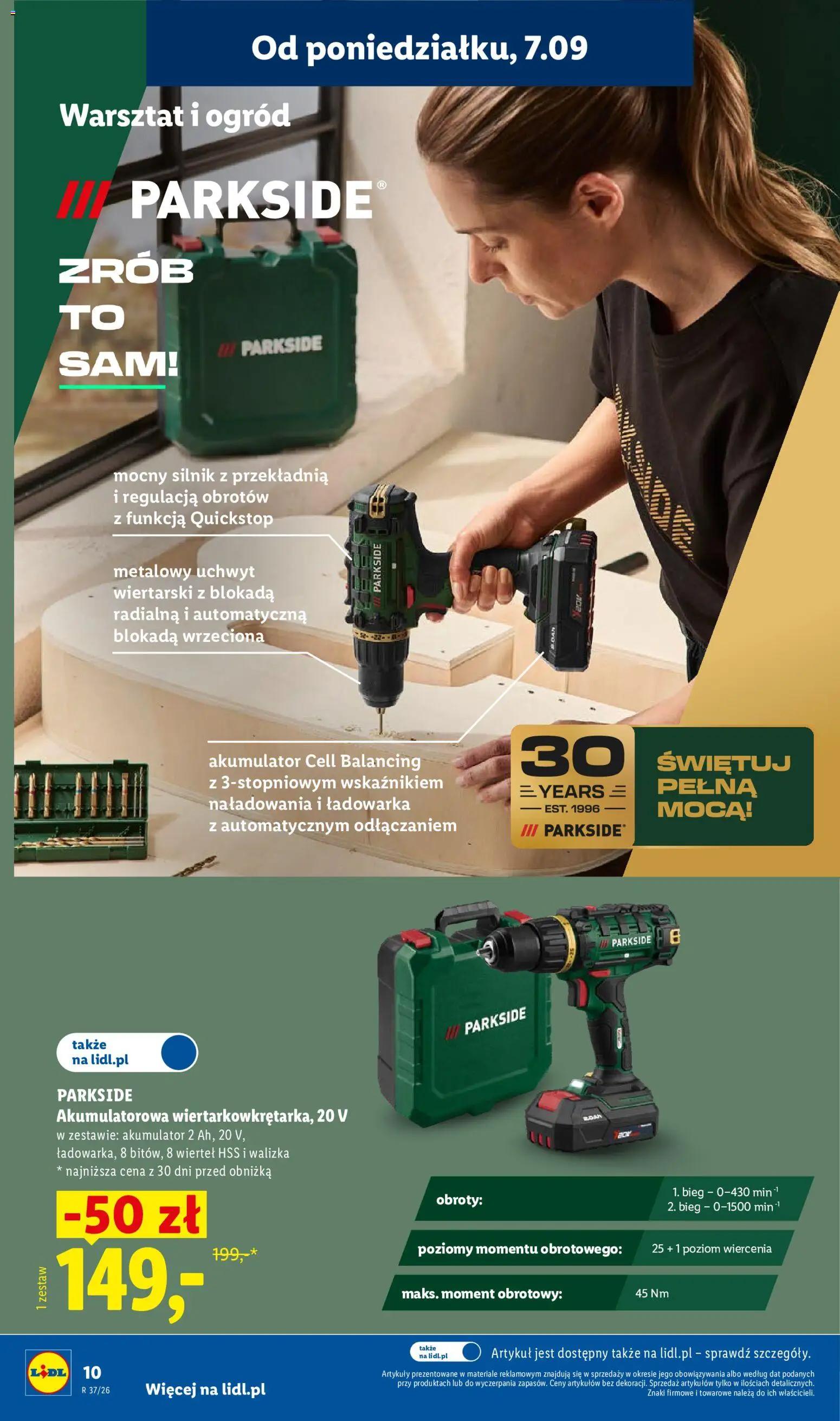 Lidl Polsko katalog od 07.09.2026 | Strana: 14 | Produkty: Parkside