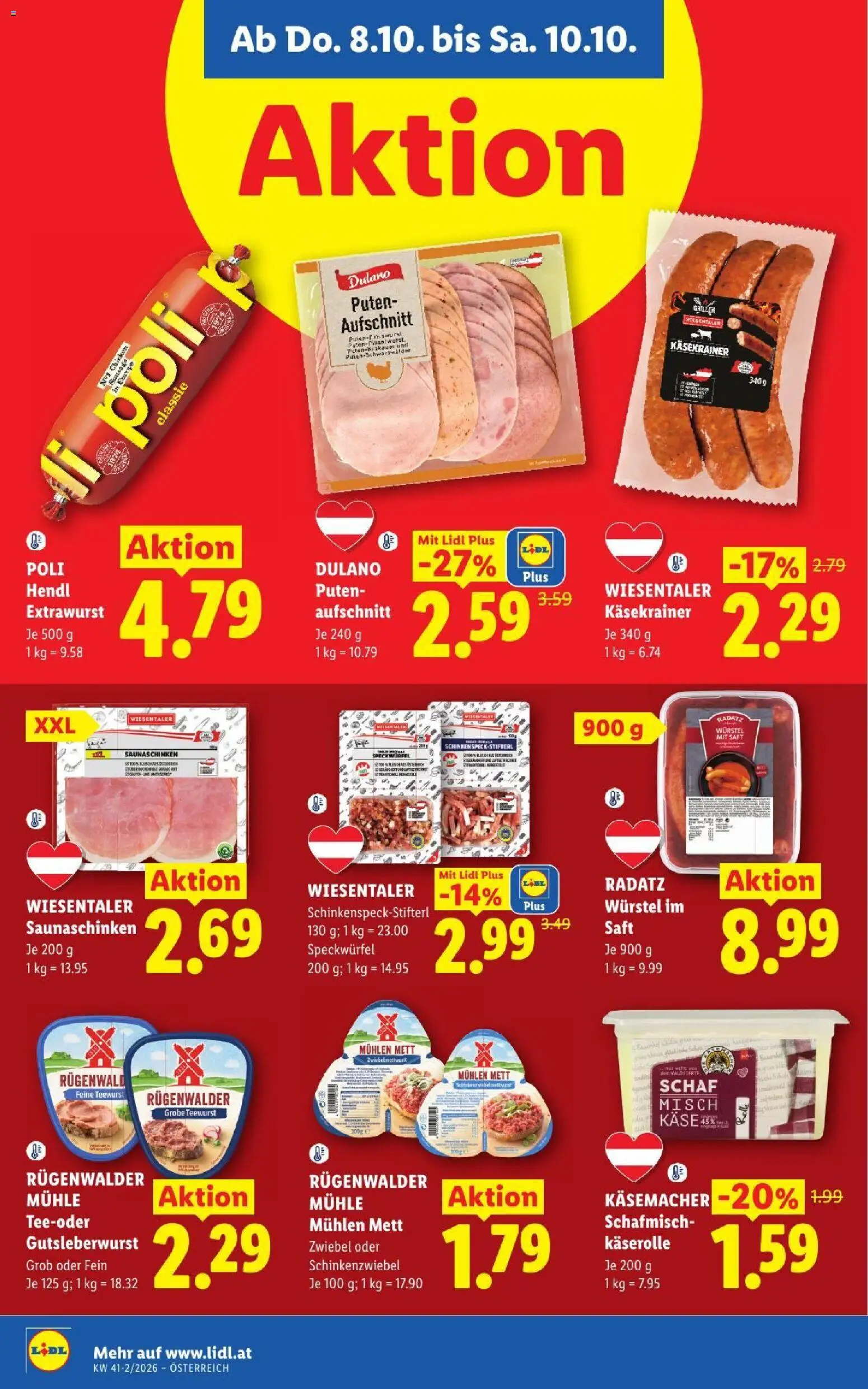 Lidl Flugblatt gültig ab 08.10.2026 | Seite: 10 | Produkte: Mühle, Saft