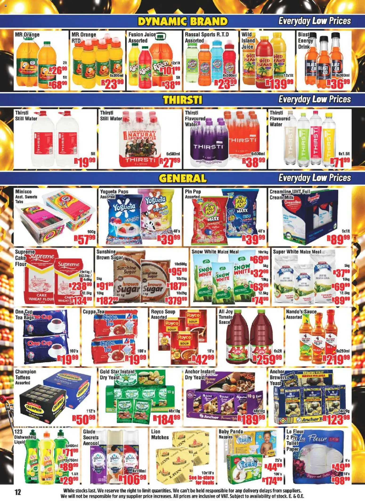 New Devland catalogue – valid from 12/10/2026 | Page: 12 | Products: Cake, Milk, Juice, Paper