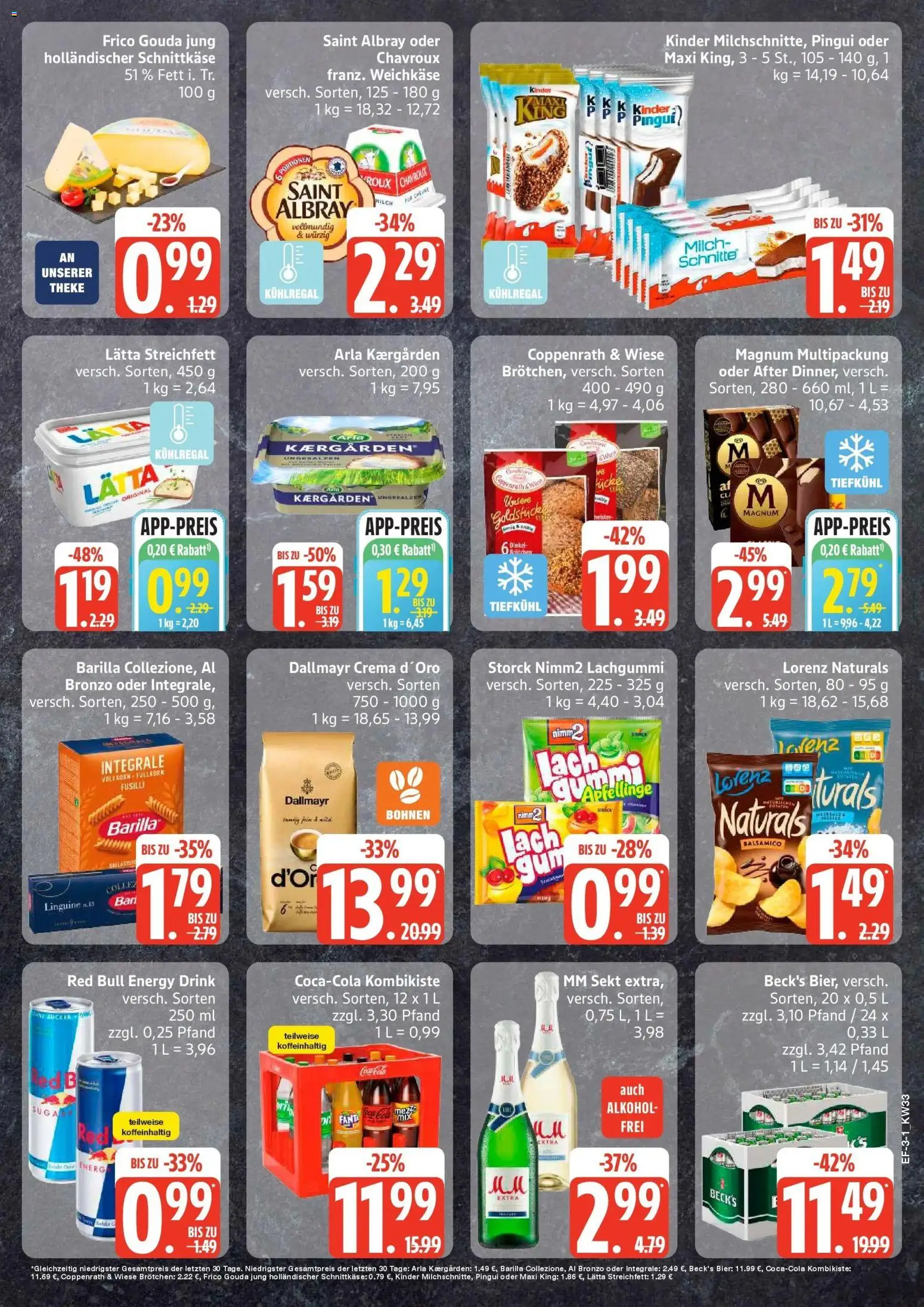 Edeka Prospekt Ascheberg (ab 10.08.2026) » Angebote Online | Seite: 3 | Produkte: Barilla, Alkohol, Zucker, Lätta