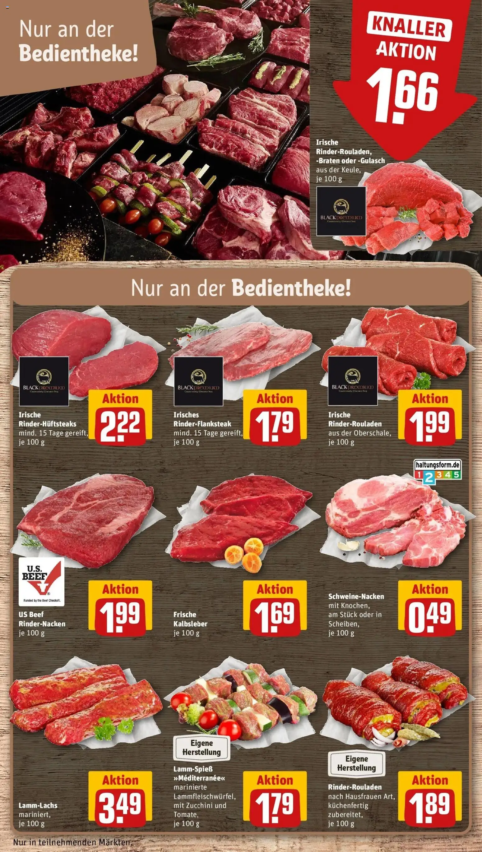 Rewe Prospekt Rostock	 – gültig ab 27.04.2026 | Seite: 12 | Produkte: Rinderrouladen, Schweinenacken, Kalbsleber, Gulasch