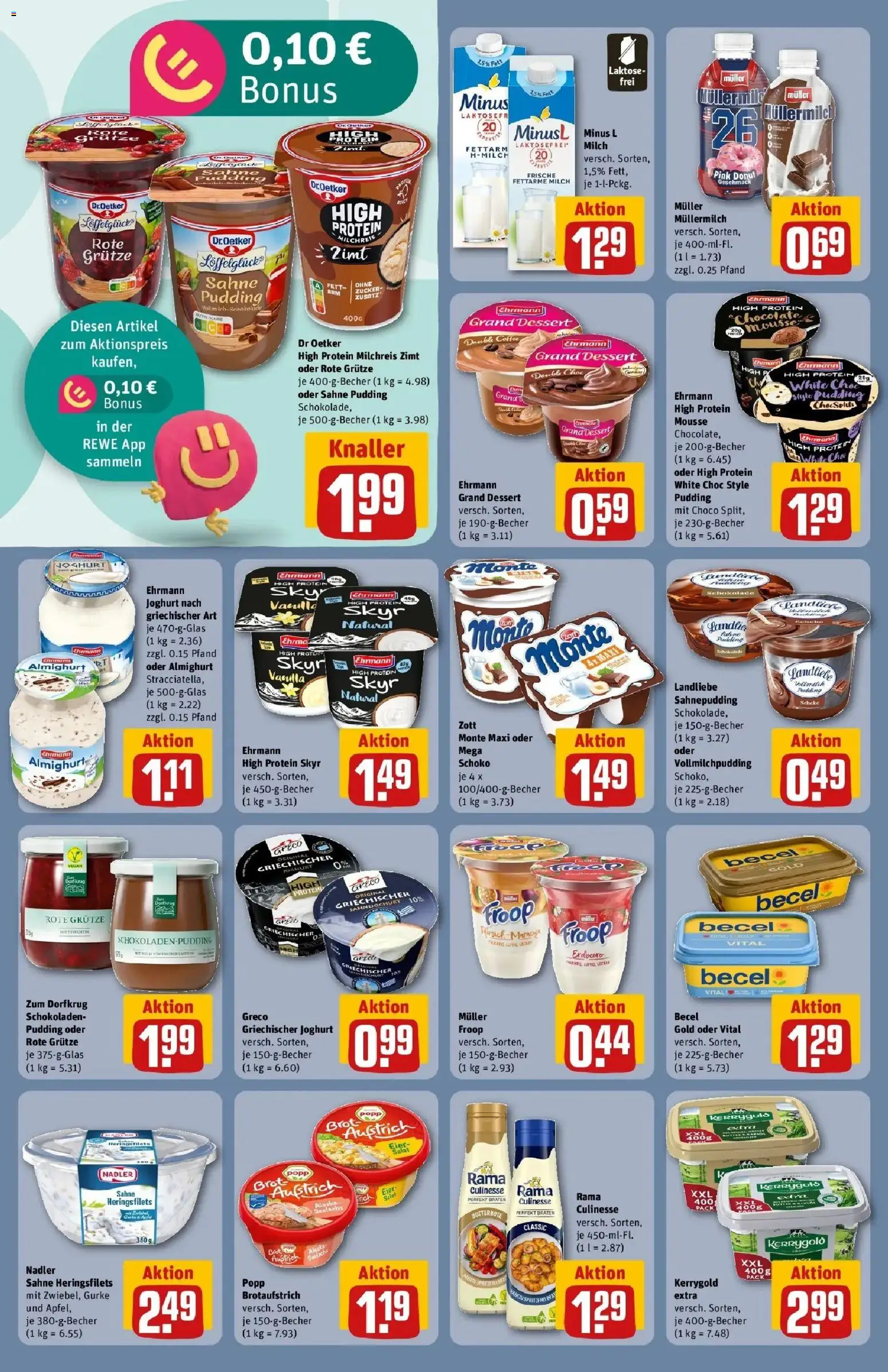 Rewe Prospekt Lutherstadt Eisleben – gültig ab 17.05.2026 | Seite: 18 | Produkte: Joghurt, Pudding, Zucker, Pfirsich