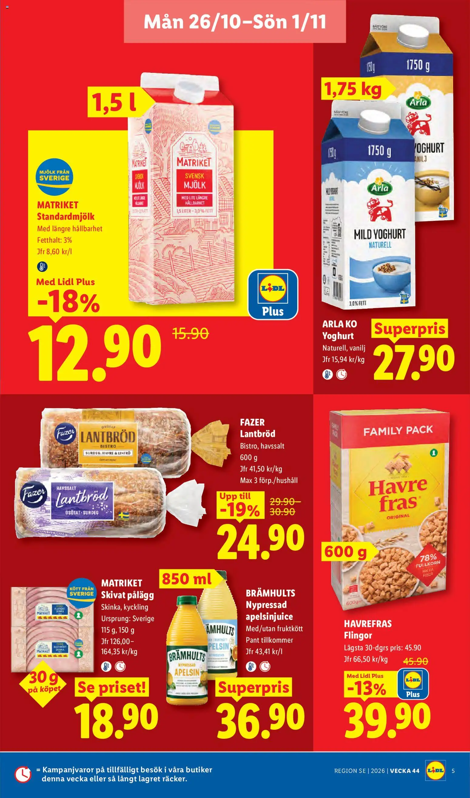 Lidl reklamblad aktuell från 26/10/2026 | Sida: 5