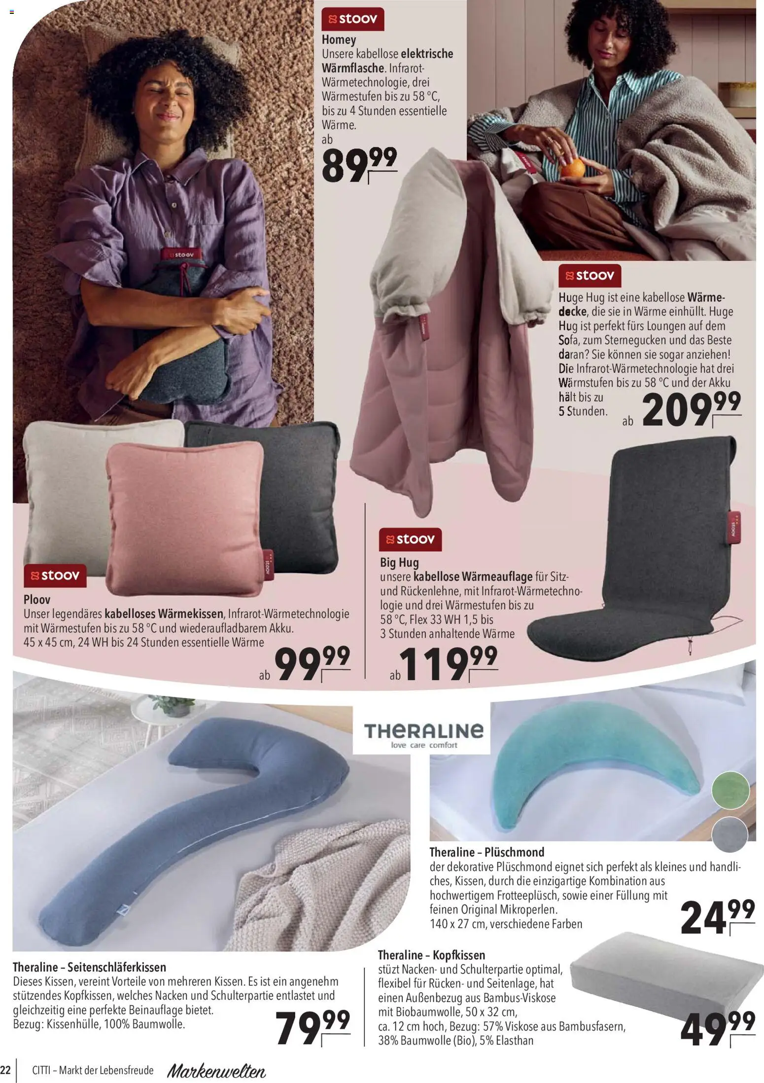 CITTI Markt Marken Welten – gültig ab 30.09.2026 | Seite: 22 | Produkte: Kopfkissen