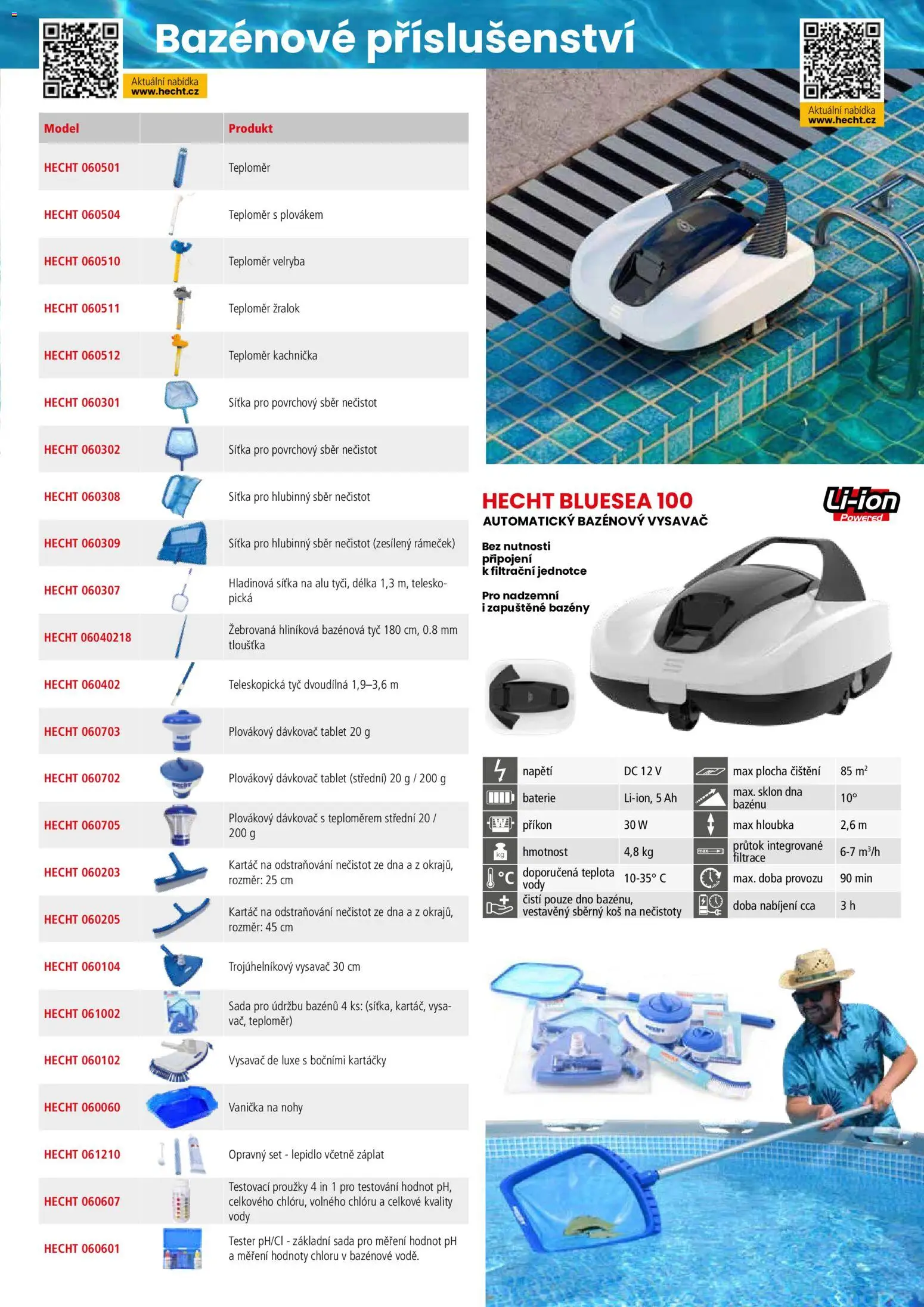 Hecht katalog - Jaro - léto 2026 od 19.02.2026 | Strana: 137 | Produkty: Bazény, Dávkovač, Hecht, Koš