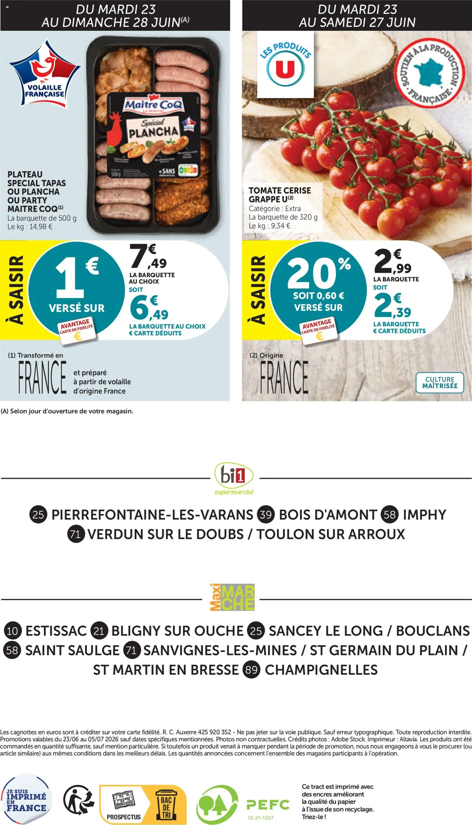 {H1} | Page: 16 | Produits: Plancha, Plateau, Volaille, Tomate cerise