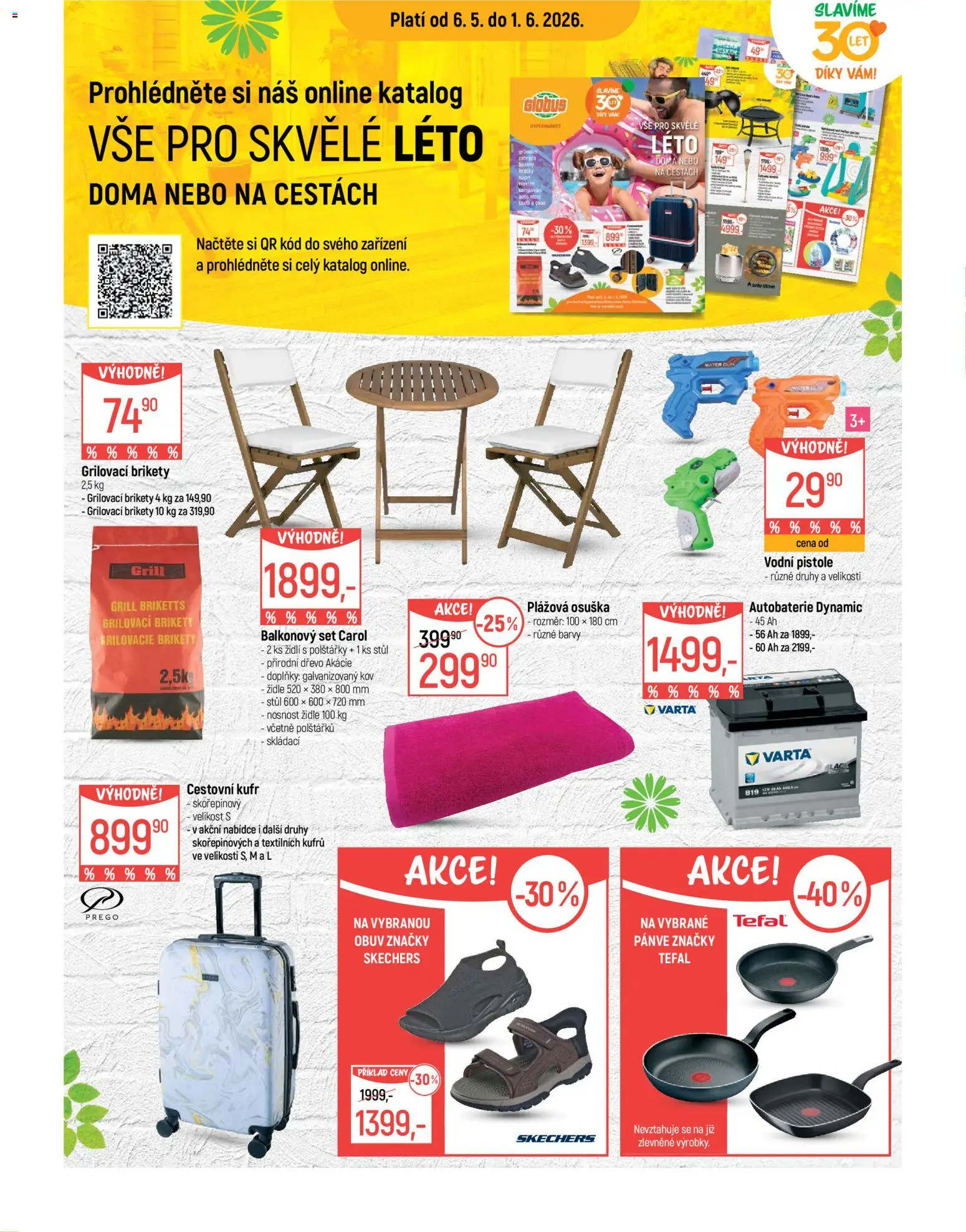 Globus leták - Chomutov od 06.05.2026 | Strana: 13 | Produkty: Kufr, Autobaterie, Hračky, Židle