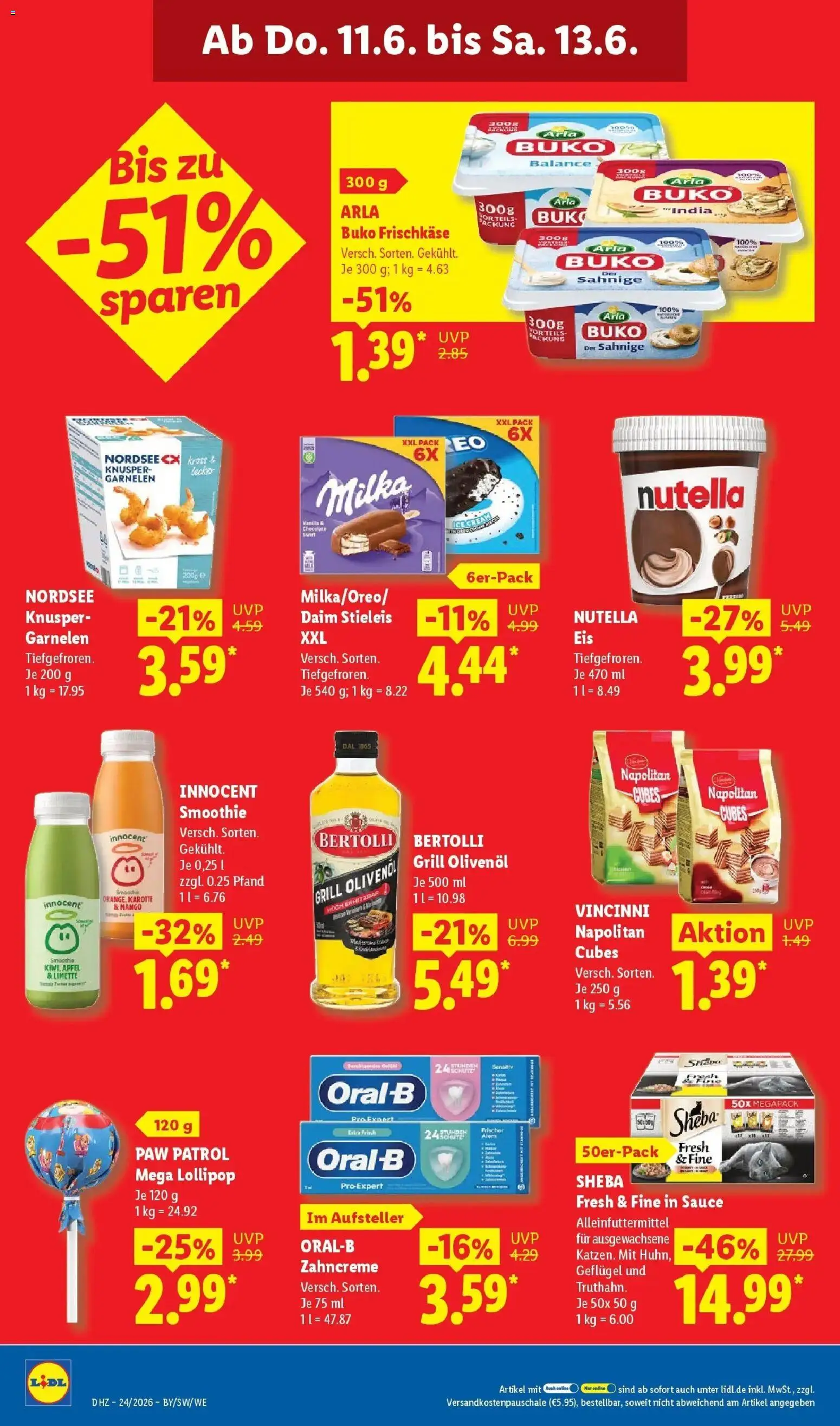 Lidl Prospekt Künzell – gültig ab 08.06.2026 | Seite: 72 | Produkte: Grill, Olivenol, Milka, Mango