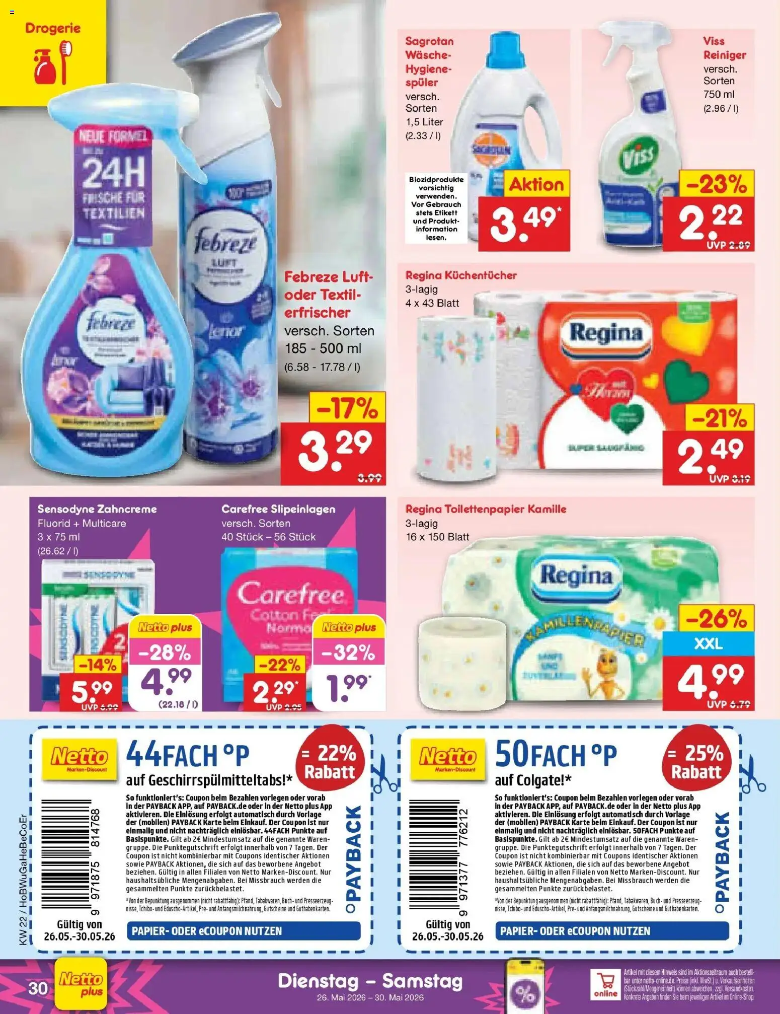 Netto Marken-Discount Prospekt Bitterfeld-Wolfen – gültig ab 26.05.2026 | Seite: 38 | Produkte: Lenor, Toilettenpapier