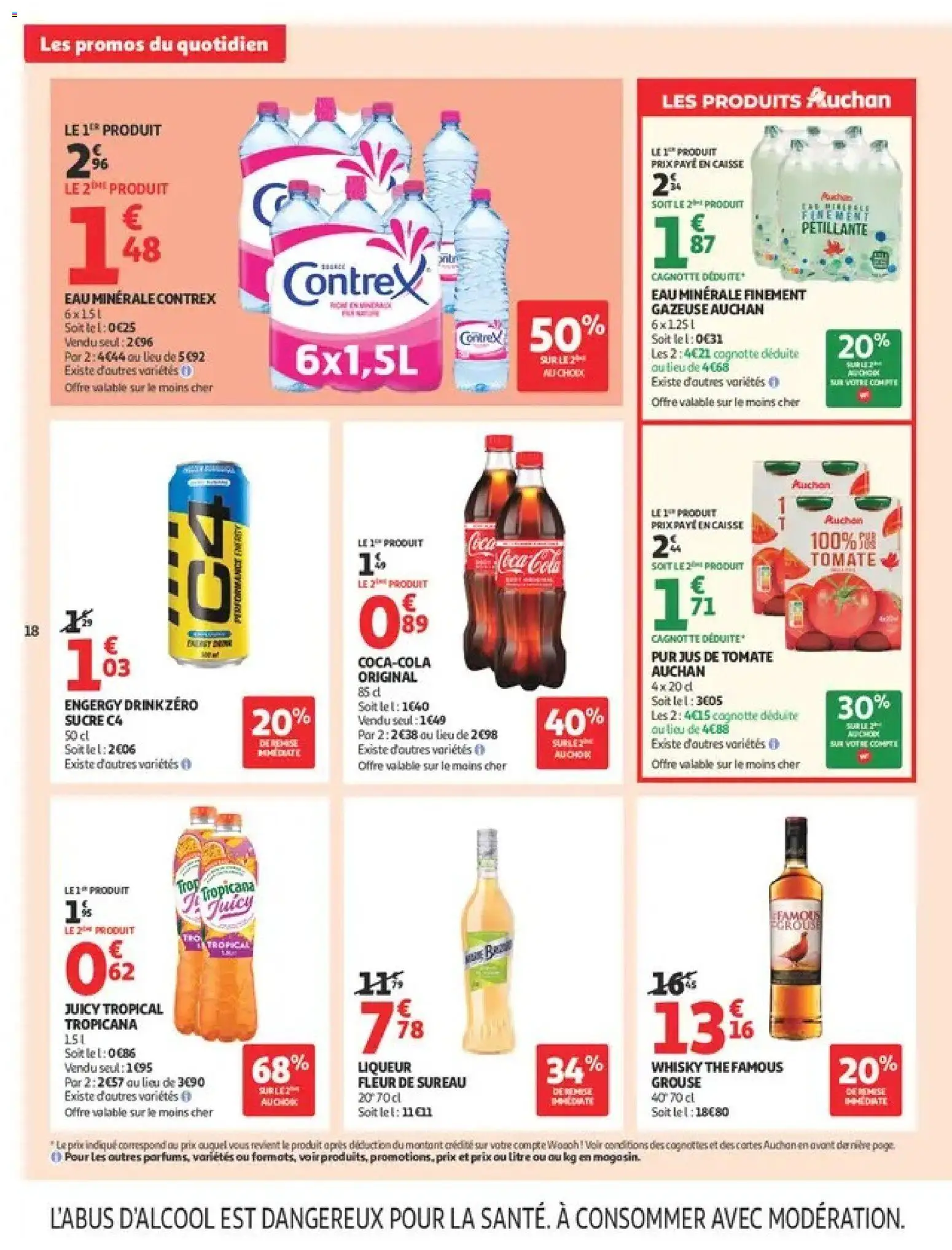 {H1} | Page: 18 | Produits: Sucre, Liqueur, Juicy, Contrex