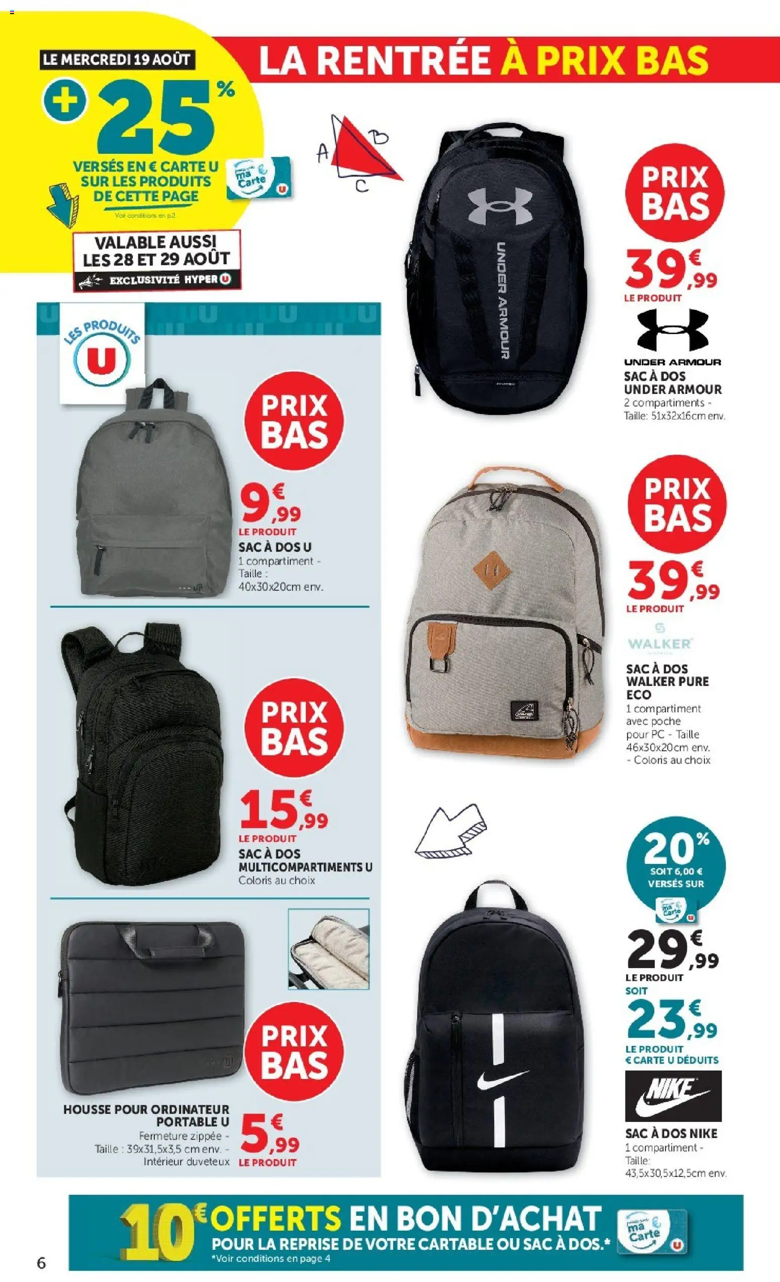 {H1} | Page: 6 | Produits: Ordinateur, Cartable, Ordinateur portable, Portable
