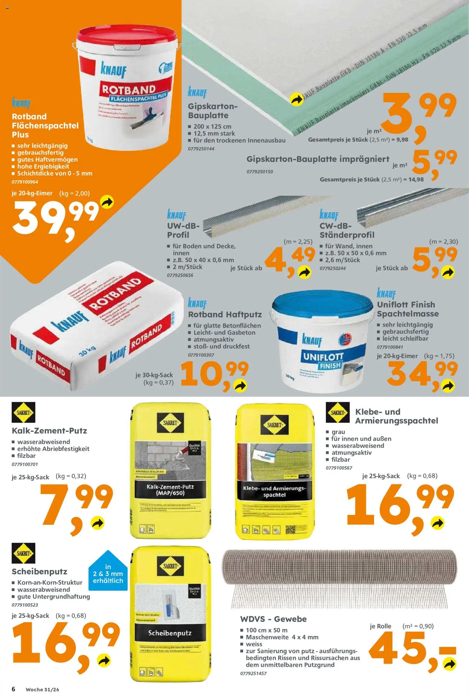 Globus Baumarkt Prospekt Oranienburg-Germendorf – gültig ab 27.07.2026 | Seite: 6 | Produkte: Finish