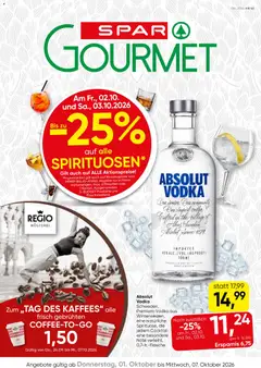 SPAR Gourmet Flugblatt ab 01.10.2026 gültig