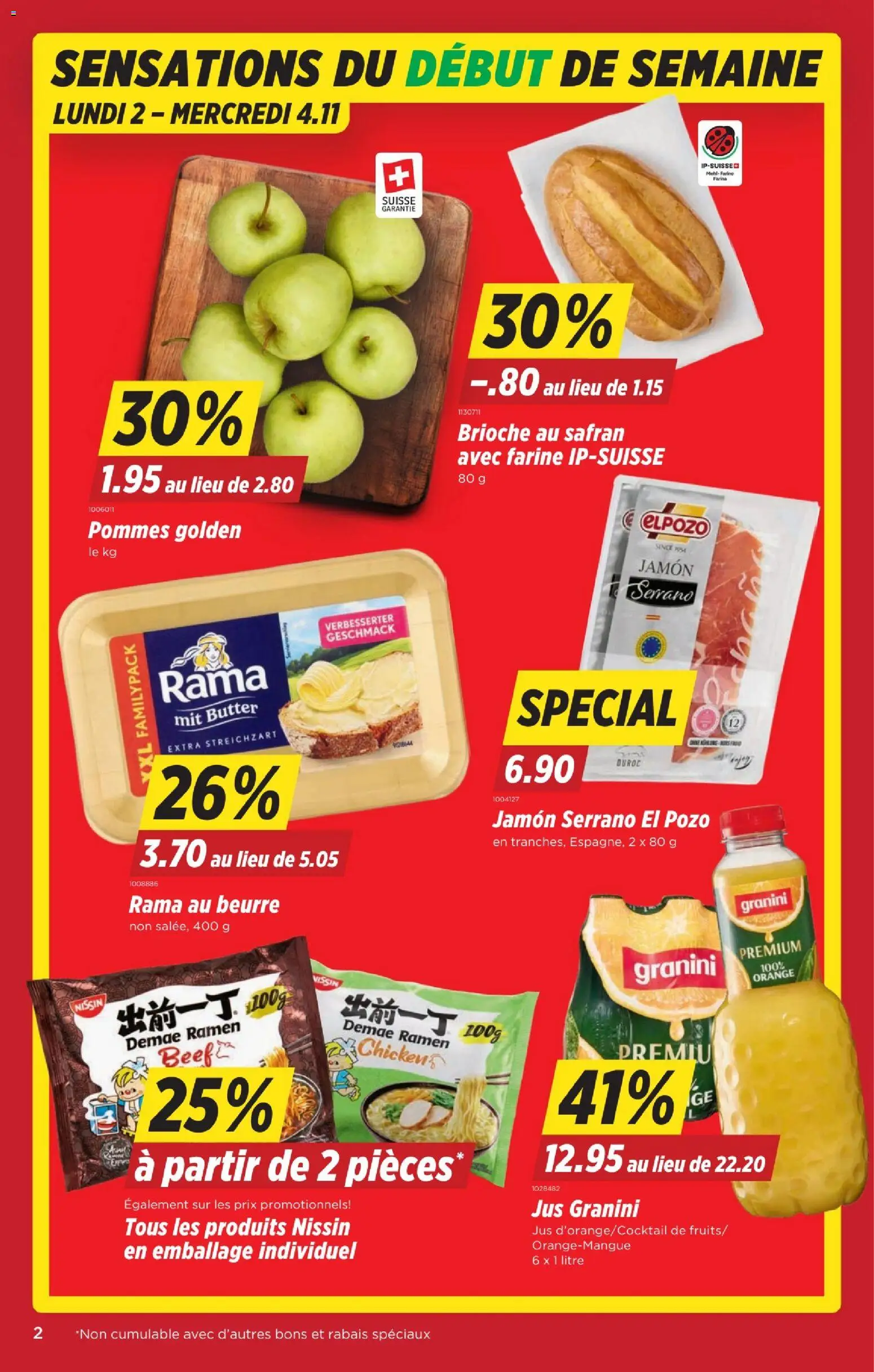 Denner aktionen FR – gültig ab 29.10.2026 | Seite: 2 | Produkte: Butter