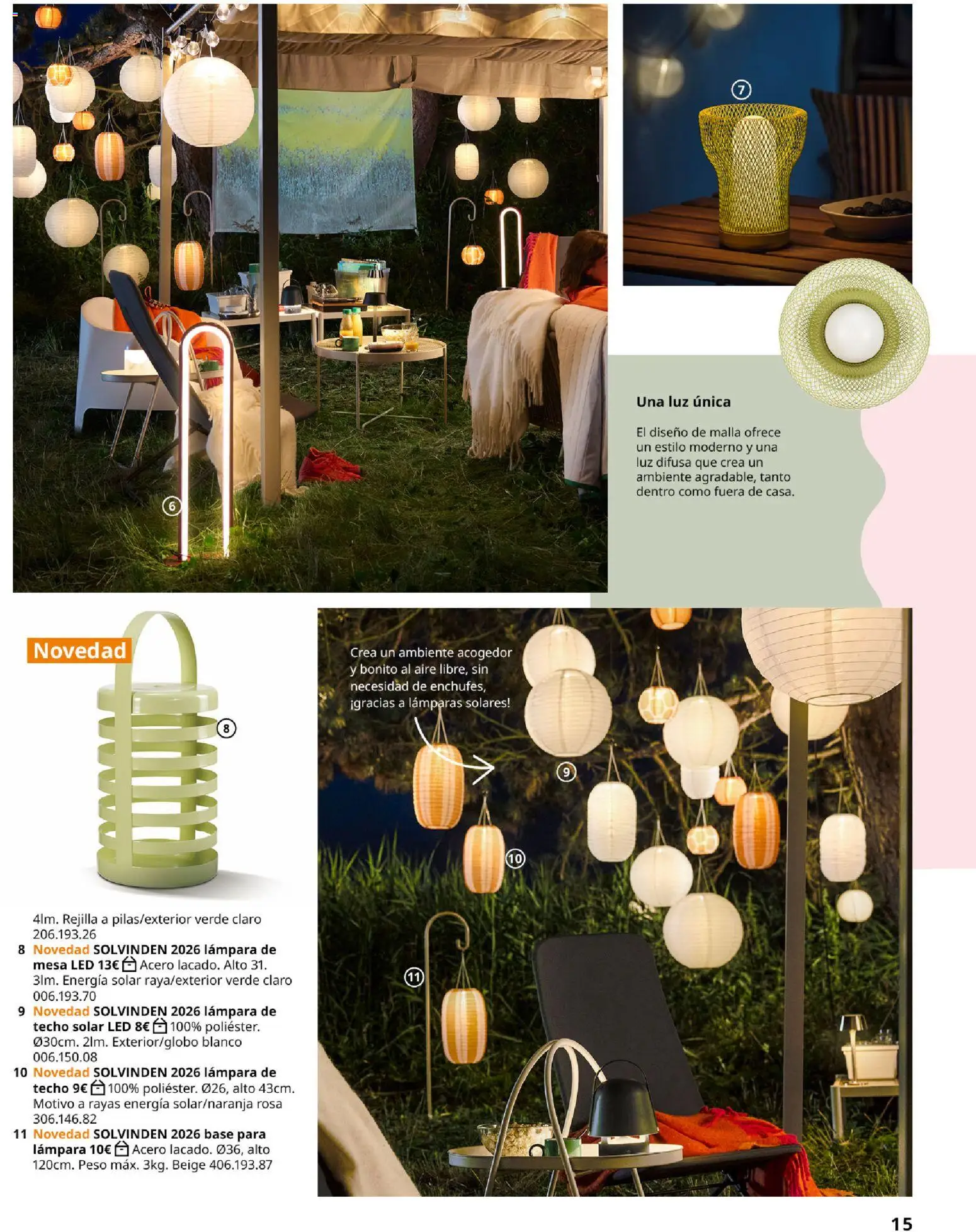 IKEA - Colecciones de primaver │ válido desde el 01/01/2026 | Página: 15 | Productos: Lámpara de techo, Peso, Lámparas, Lámpara