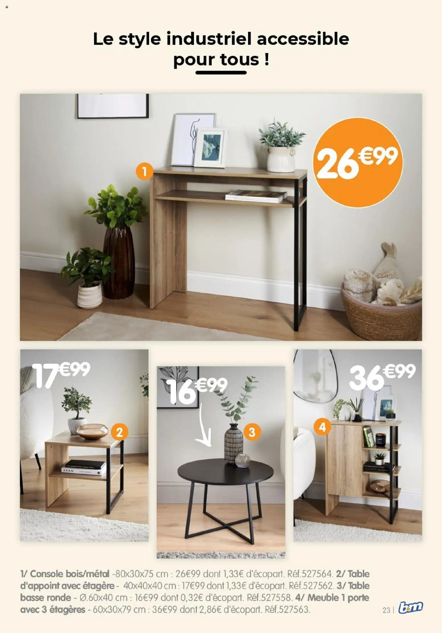 {H1} | Page: 23 | Produits: Meuble, Table basse, Étagère, Table