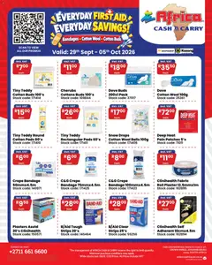 Africa Cash & Carry specials catalogue – valid from 29/09/2026