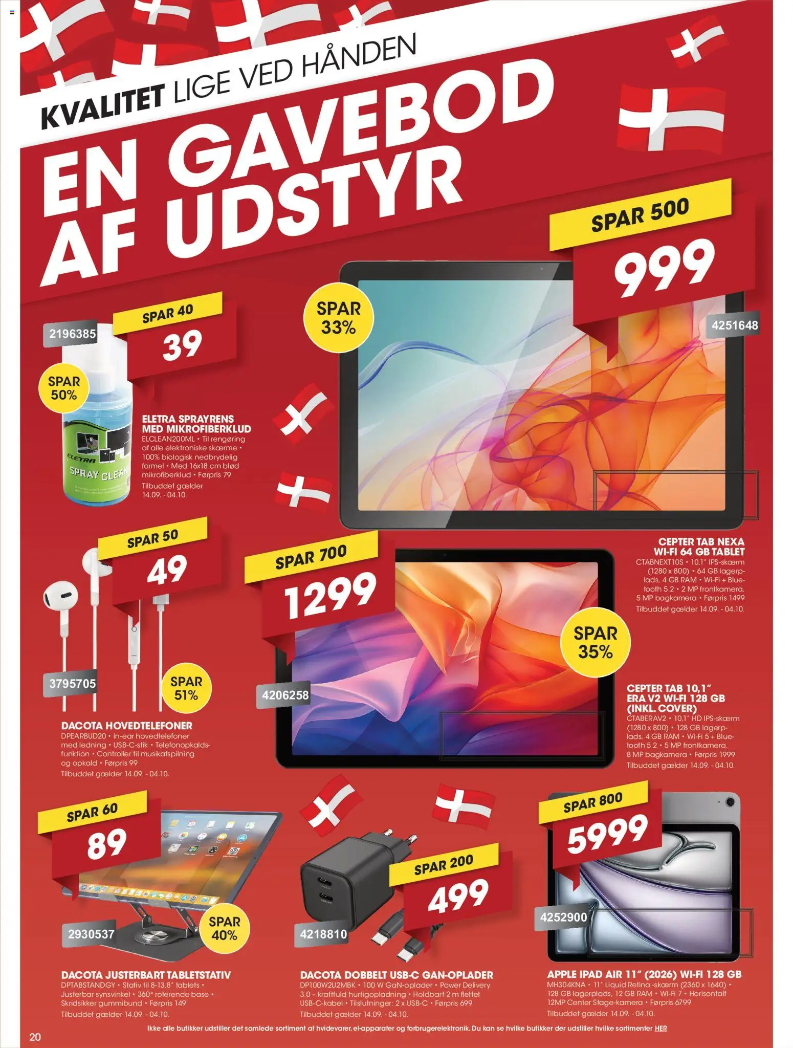 Punkt1 tilbudsavis – gyldig fra 14/09/2026 | Side: 20