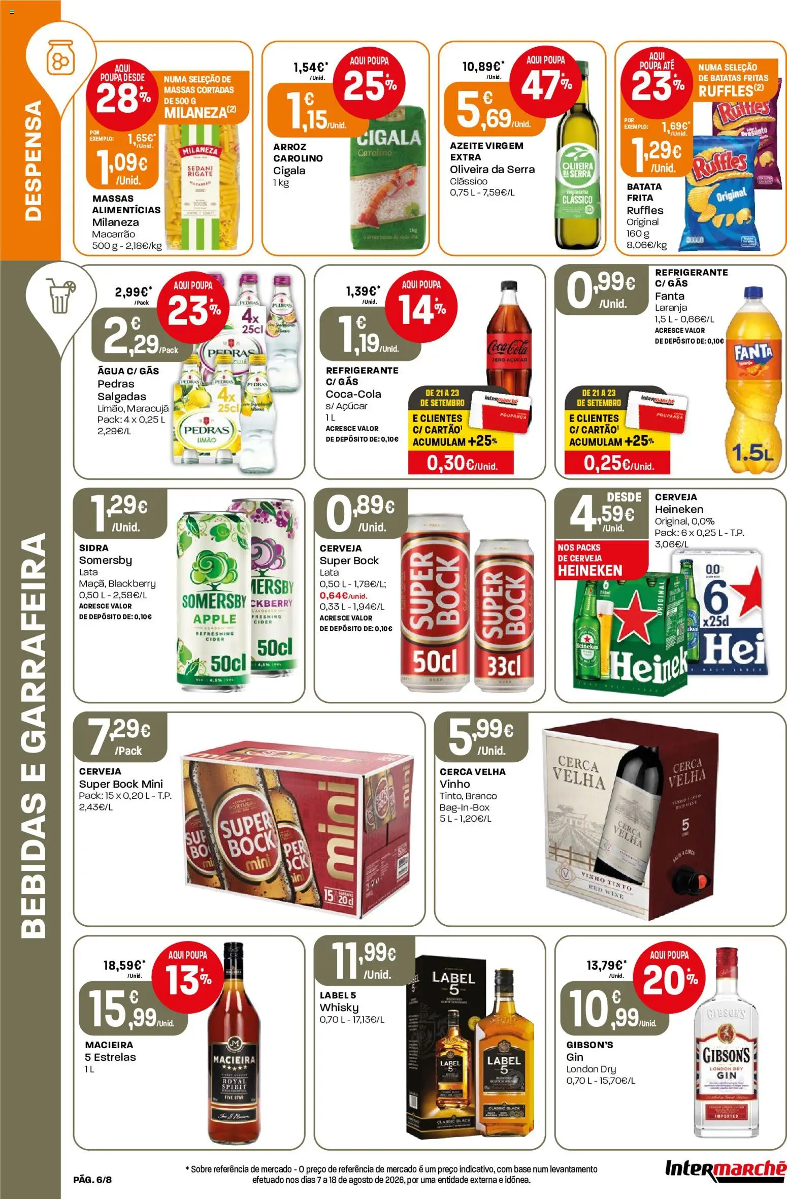 Intermarché Folheto Mini │ válido de 17/09/2026 | Página: 6 | Produtos: Azeite, Arroz, Açúcar, Batatas fritas