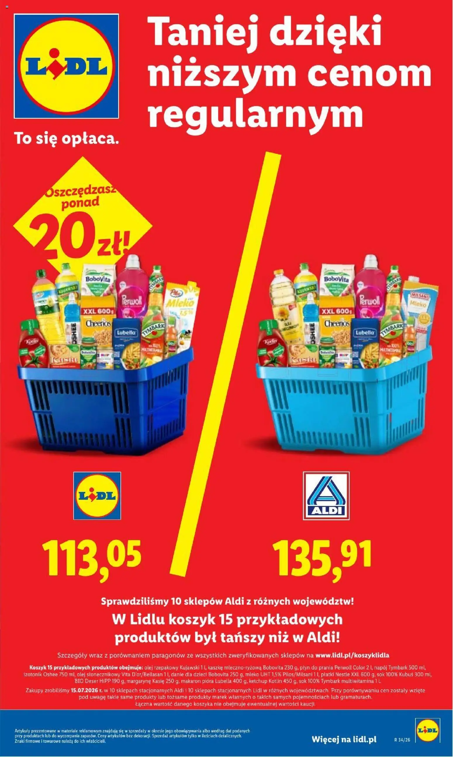 Lidl gazetka od 20.08.2026 | Strona: 3 | Produkty: Sos pomidorowy, Perwoll, Oshee, Detergent